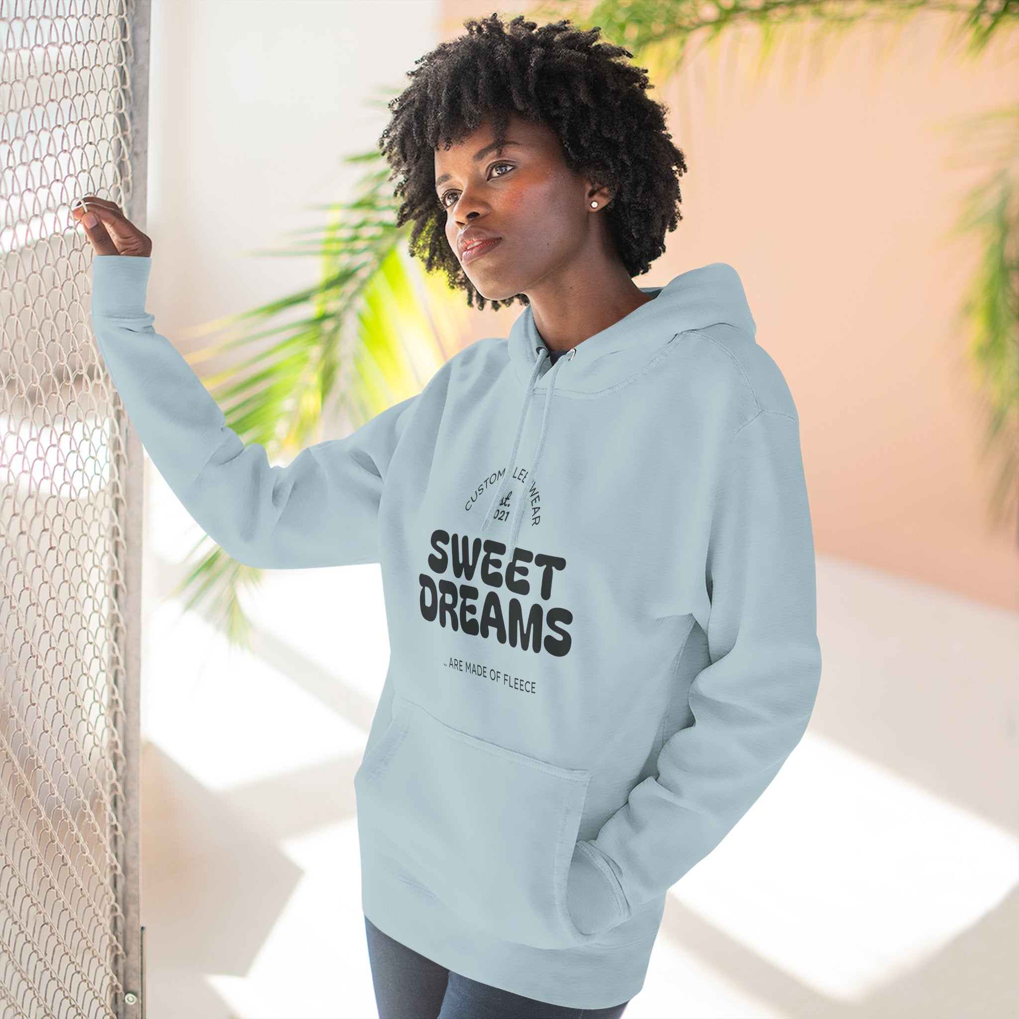 Cozy Sweet Dreams Hoodie, Fleece Pullover for Relaxation, Gift for Dreamers, Perfect for Sleepovers, Casual Wear