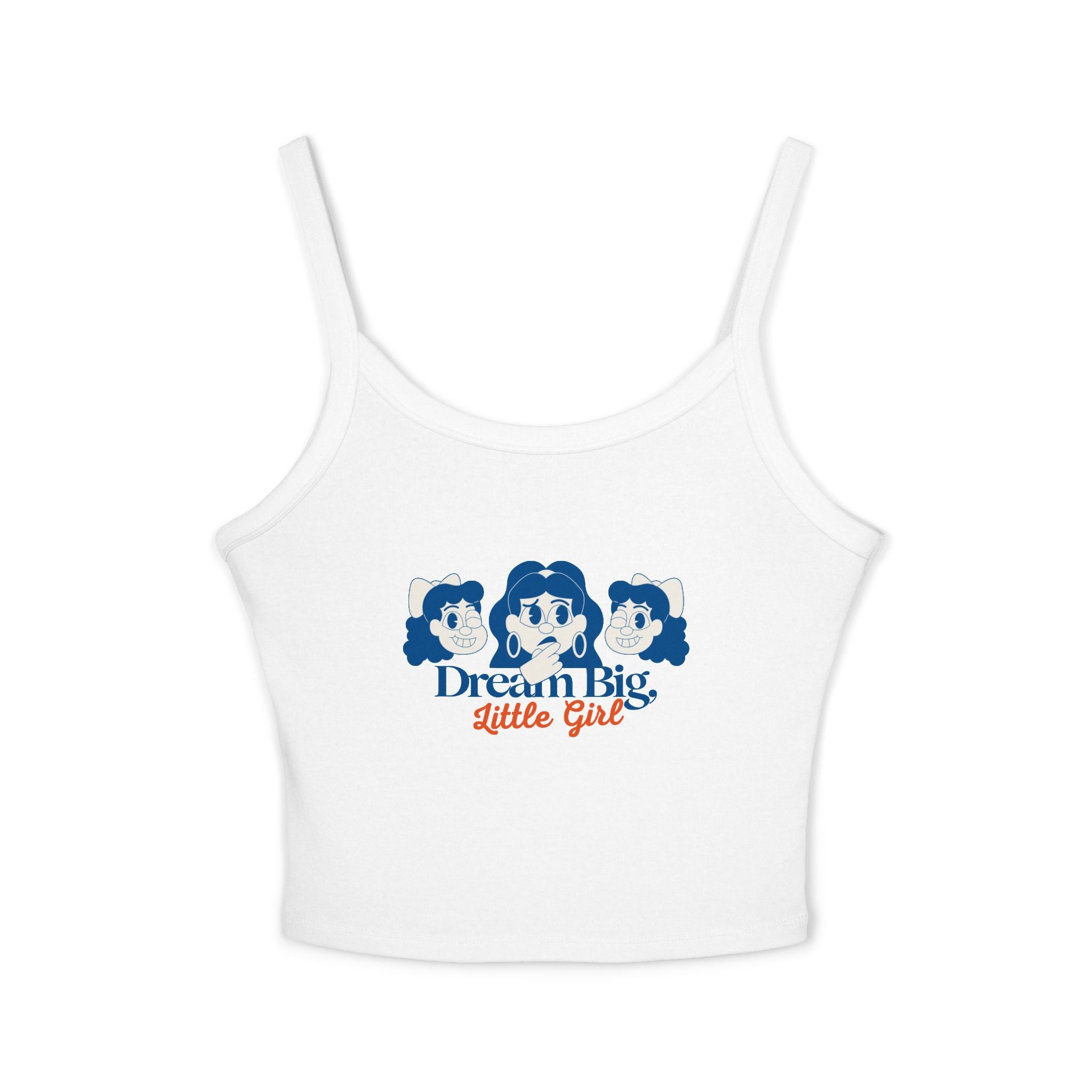 Dream Big Women's Spaghetti Strap Tank Top, Cute Summer Top, Inspirational Shirt, Casual Wear, Gift for Girls