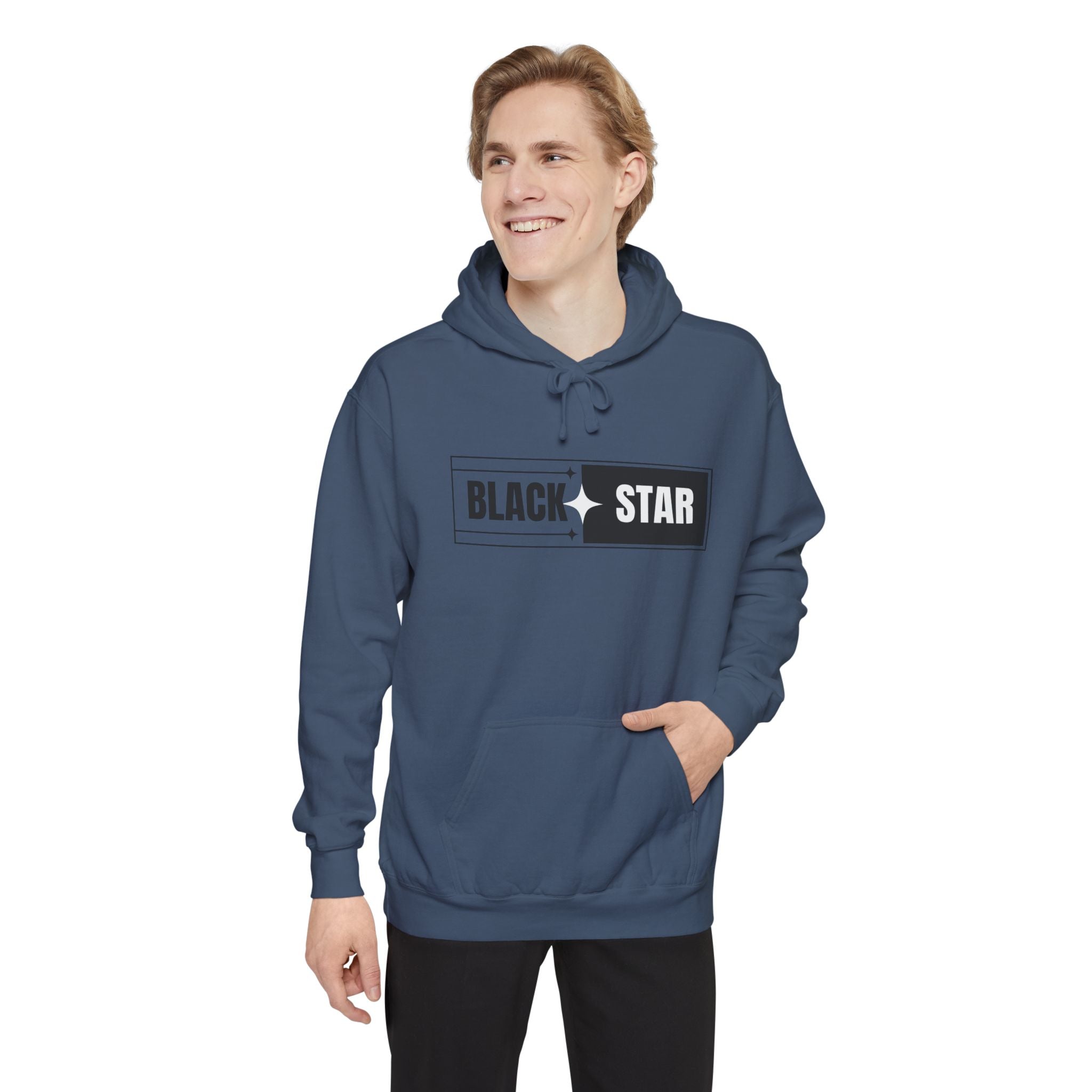 Unisex Garment-Dyed Hoodie with 'BLACK STAR' Design, Cozy Casual Sweatshirt, Everyday Hoodie, Perfect Gift for Birthdays, Relaxed [...]