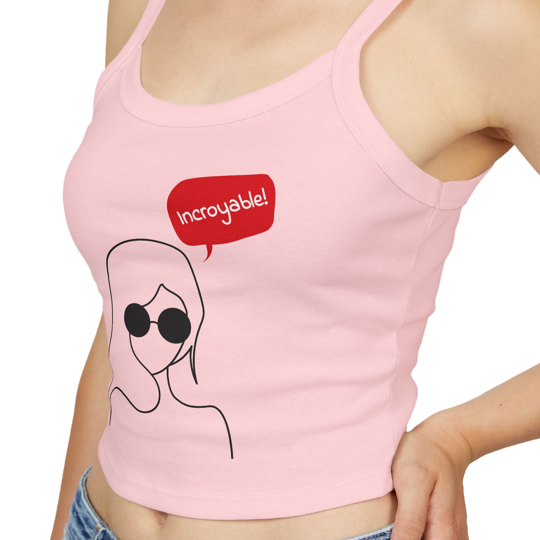 Chic Women's Spaghetti Strap Tank Top - Trendy Summer Apparel, Perfect Gift, Casual Wear, Festival Outfit, Vacation Style