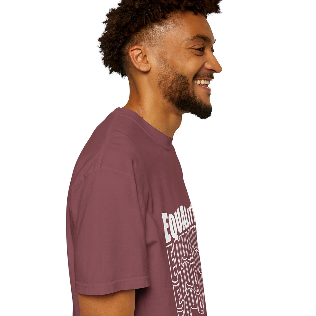 Equality Unisex Garment-Dyed T-shirt | Bold Statement Tee, LGBTQ+ Pride Apparel, Casual Wear, Gift for Activists, Equality Awareness