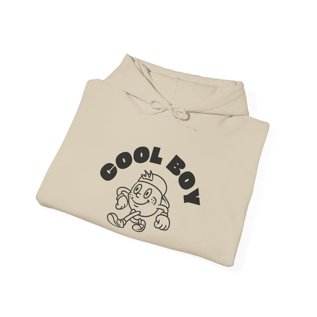 Cool Boy Unisex Hooded Sweatshirt, Casualwear for Teens, Gift for Him, Cozy Layering, Streetwear Style, Everyday Comfort