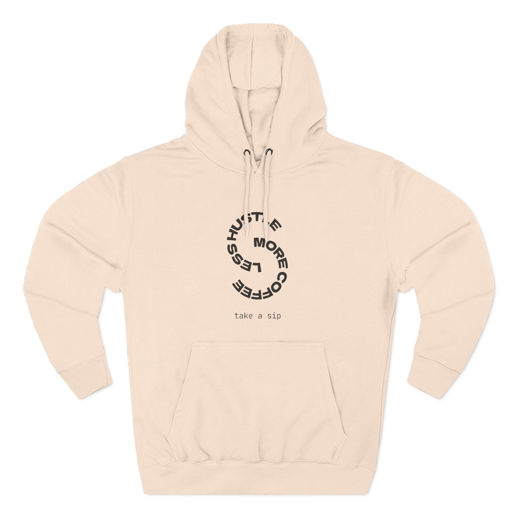 Cozy Coffee Lover's Hoodie, Fleece Sweatshirt, Relaxed Casual Wear, Gift for Coffee Enthusiasts, Perfect for Winter
