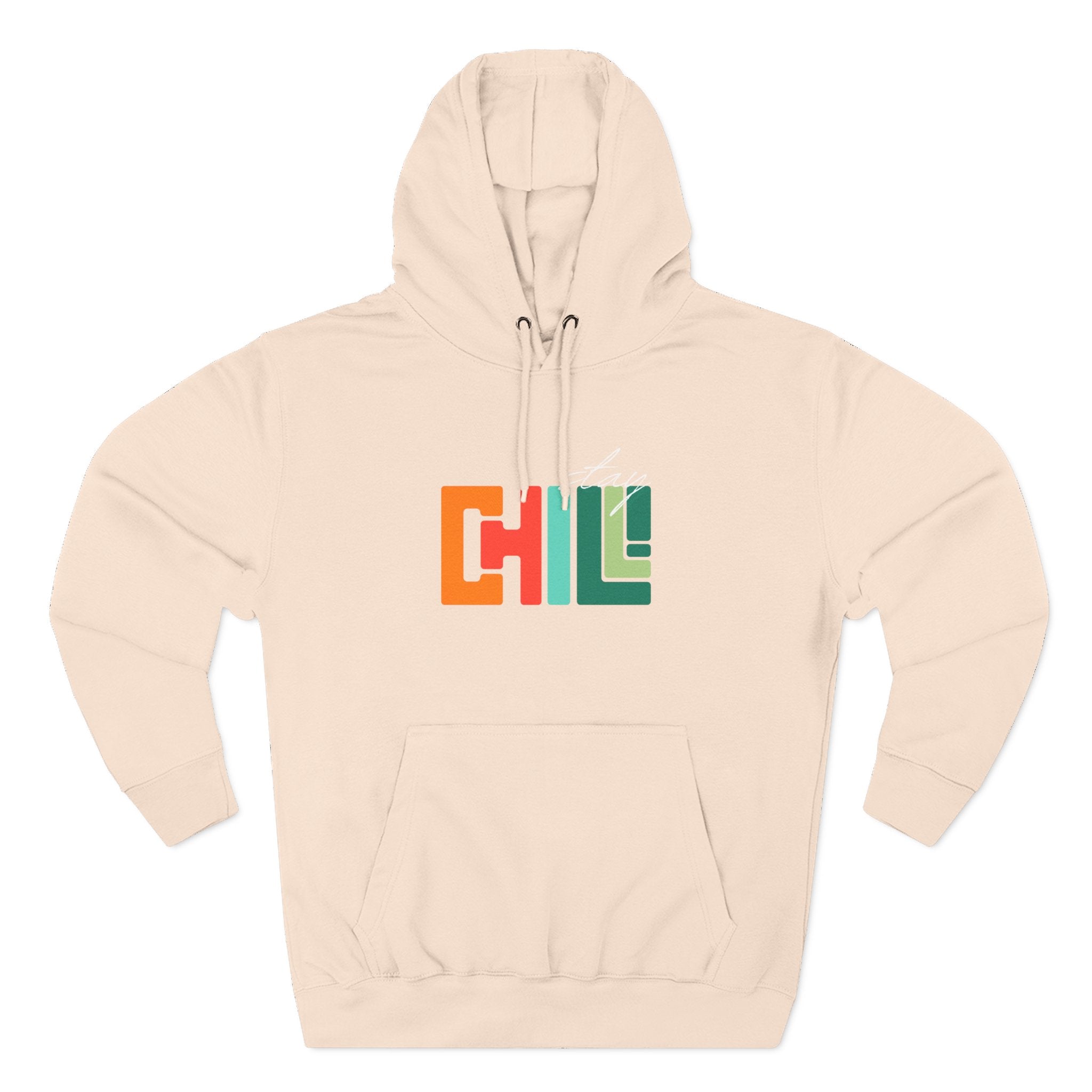 Chill Vibes Three-Panel Fleece Hoodie | Cozy Sweatshirt for Relaxation, Perfect for Gifts, Fashion, and Casual Wear