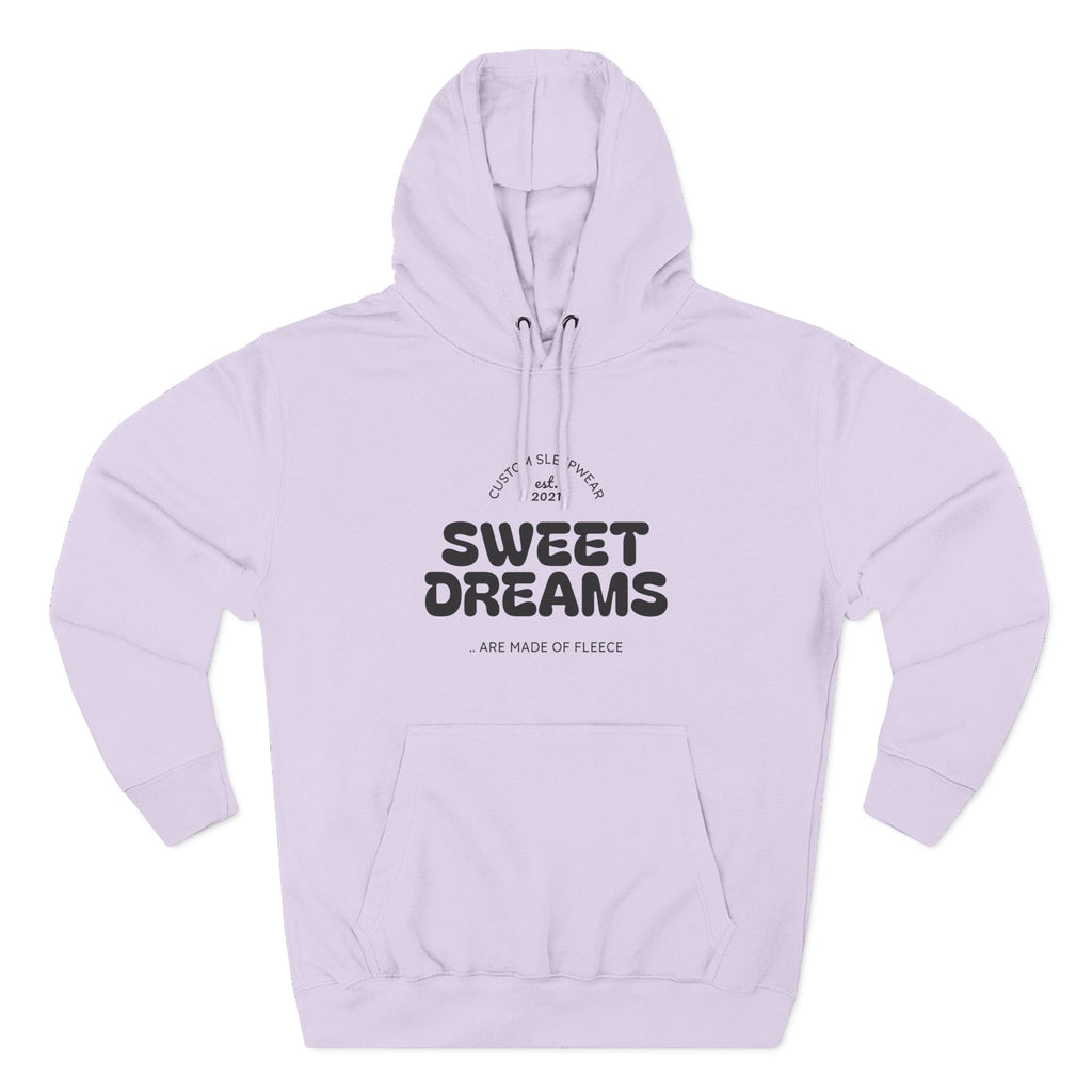 Cozy Sweet Dreams Hoodie, Fleece Pullover for Relaxation, Gift for Dreamers, Perfect for Sleepovers, Casual Wear
