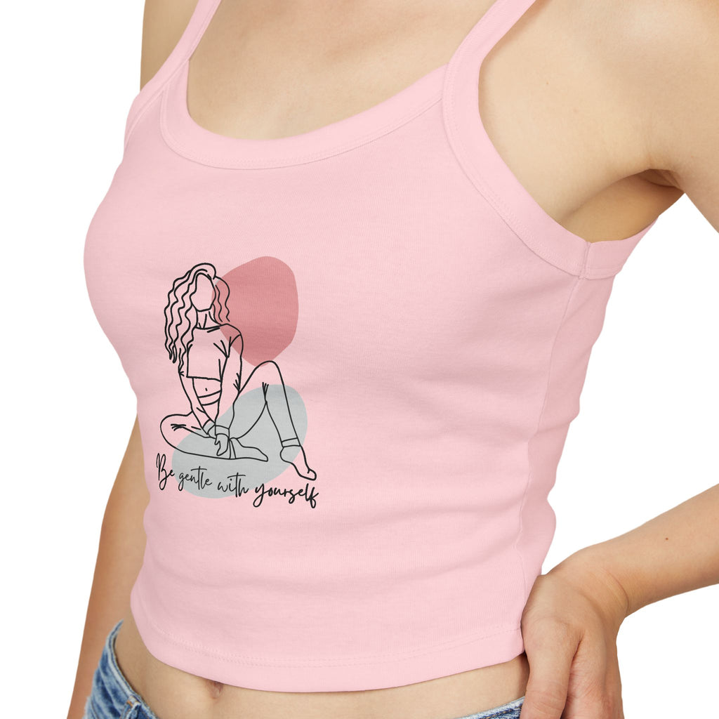 Stylish Women's Spaghetti Strap Tank Top - Body Positivity, Graphic Tank, Summer Wear, Casual Top, Everyday Apparel