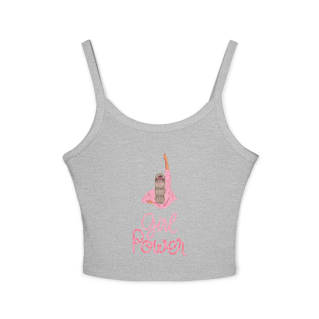 Empowering Women's Spaghetti Strap Tank Top - Girl Power Graphic, Summer Wear, Casual Style, Gift for Her, Feminism Fashion