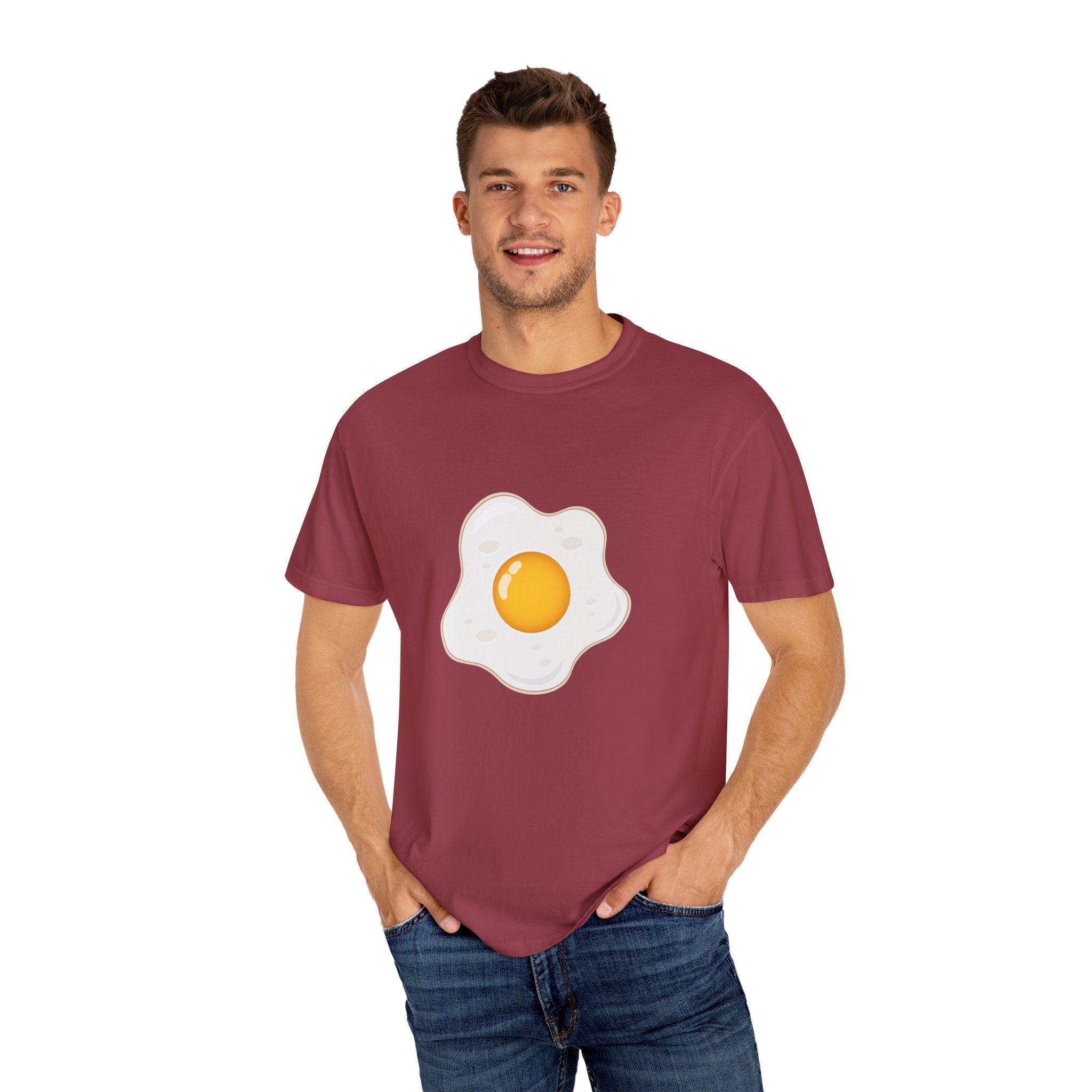 Whimsical Egg Graphic T-Shirt, Funny Food Tee, Breakfast Lover Gift, Unisex Tee for Foodies, Cute Egg Design Shirt