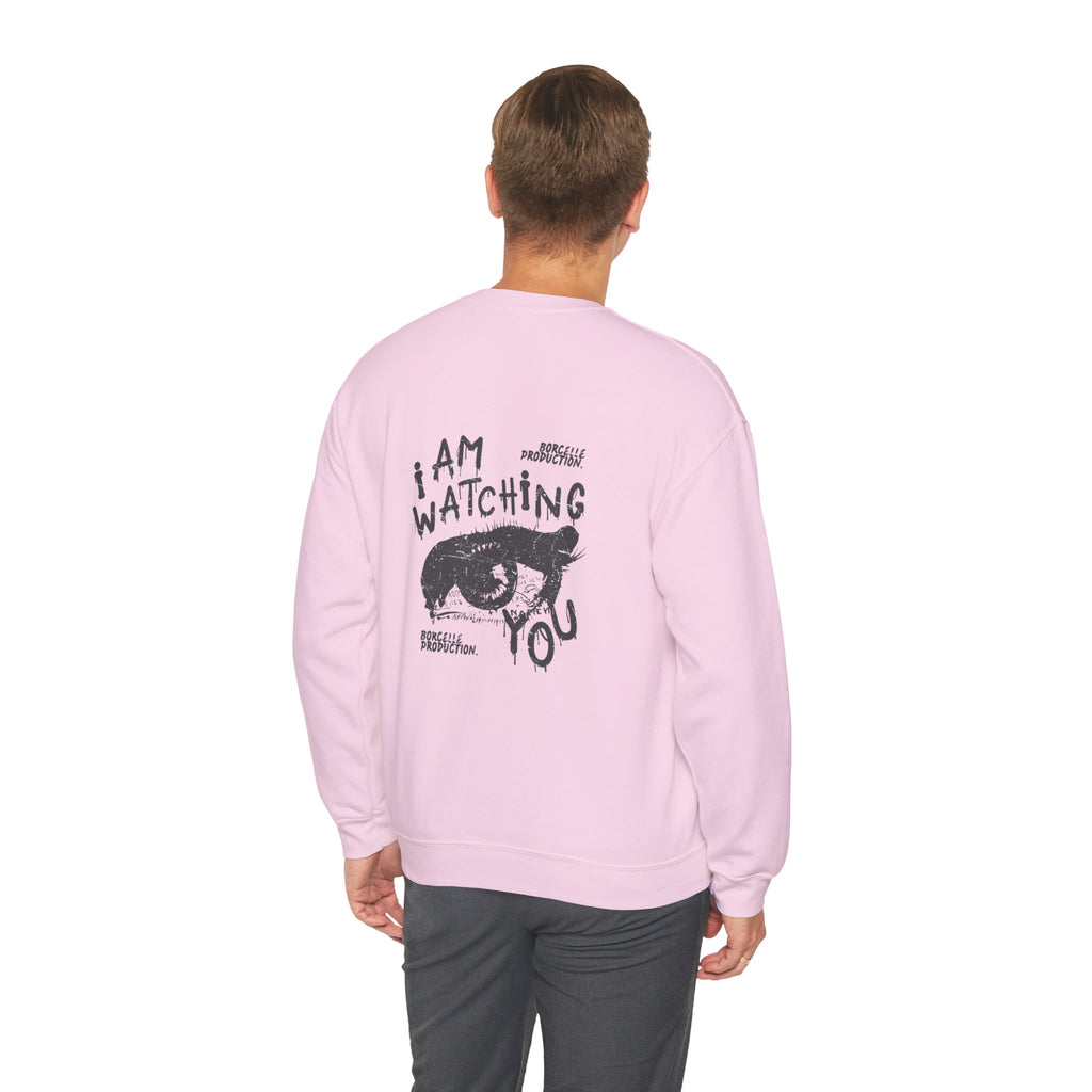 I Am Watching You Sweatshirt, Cozy Unisex Crewneck, Casual Gift, Eye-Catching Design, Trendy Fashion Statement