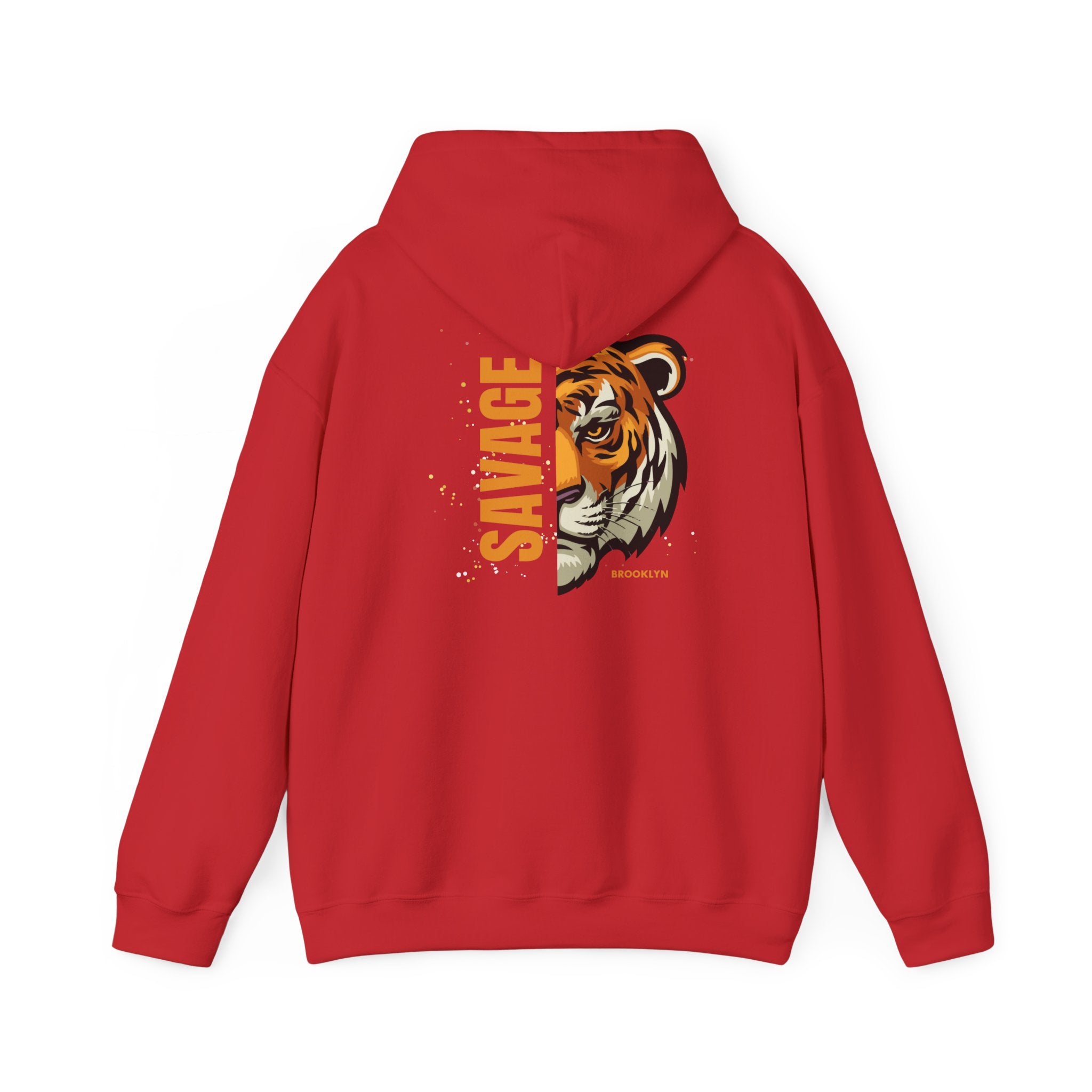 Savage Tiger Unisex Hoodie, Vintage Sweatshirt, Animal Lovers Apparel, Gift for Him/Her, Casual Streetwear, Cozy Layering