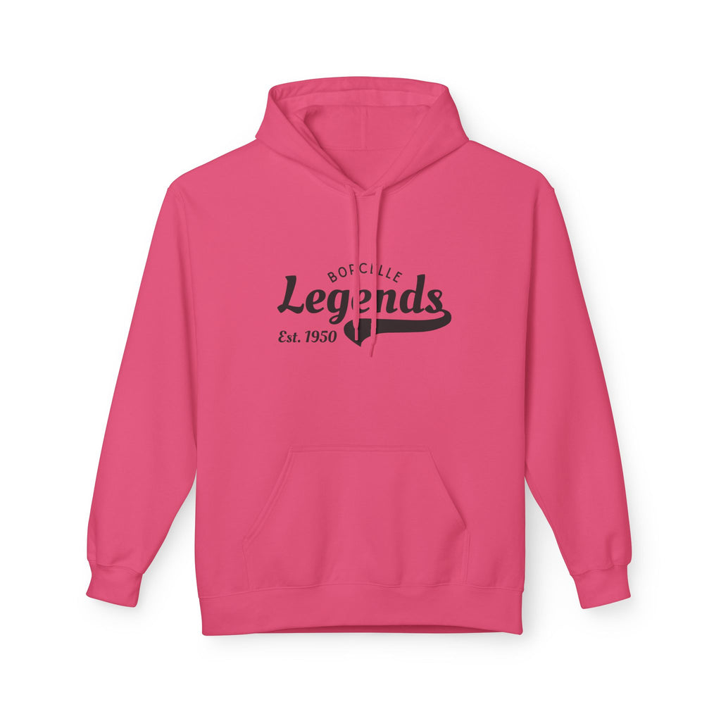 Retro Legends Fleece Hoodie, Cozy Unisex Sweatshirt, Perfect Gift for Sports Lovers, Casual Wear, Est. 1950