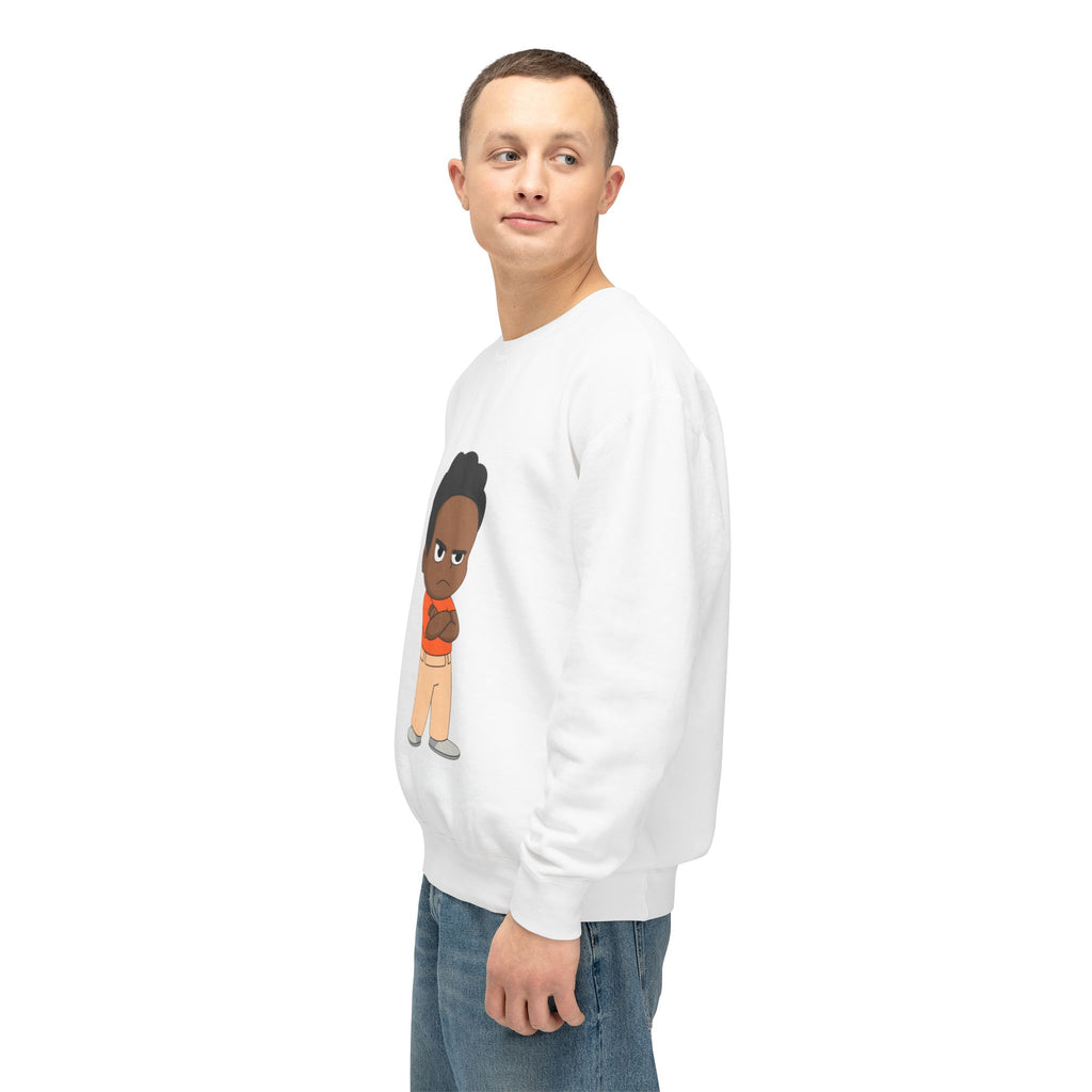 Playful Cartoon Crewneck Sweatshirt | Funny Lightweight Sweatshirt for Kids & Teens, Birthday Gift, Casualwear, Seasonal Comfort