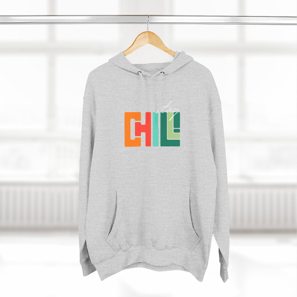 Chill Vibes Three-Panel Fleece Hoodie | Cozy Sweatshirt for Relaxation, Perfect for Gifts, Fashion, and Casual Wear