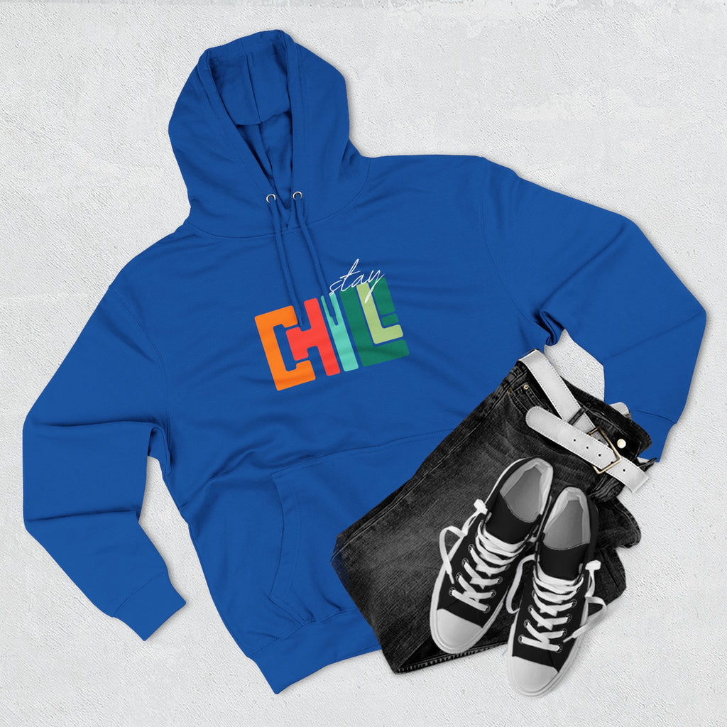 Chill Vibes Three-Panel Fleece Hoodie | Cozy Sweatshirt for Relaxation, Perfect for Gifts, Fashion, and Casual Wear