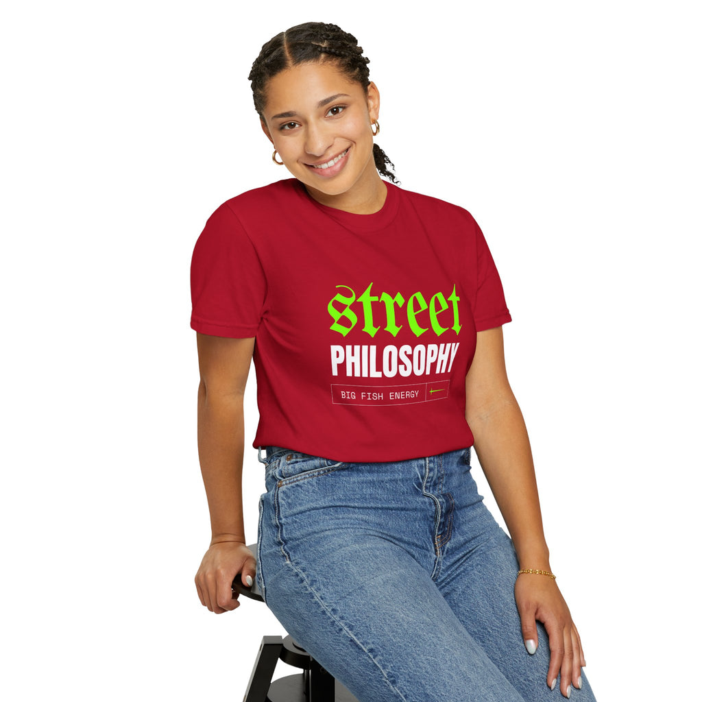 Street Philosophy Unisex Garment-Dyed T-shirt - Trendy Graphic Tee for Fashion Lovers, Streetwear, Casualwear, Gift for Friends, [...]