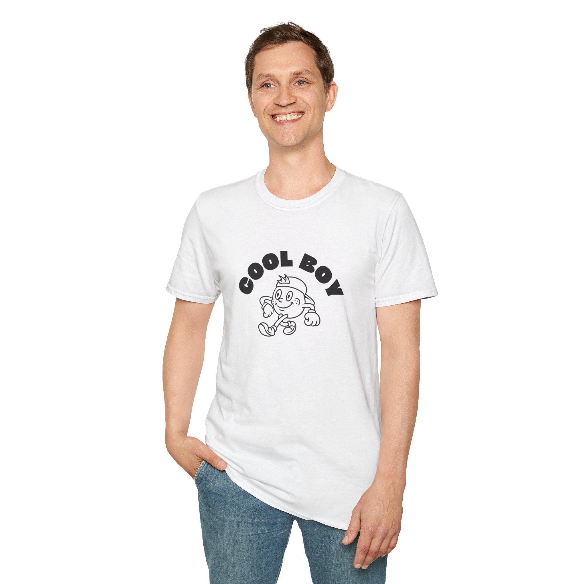 Cool Boy Graphic Tee — Retro Cartoon Design