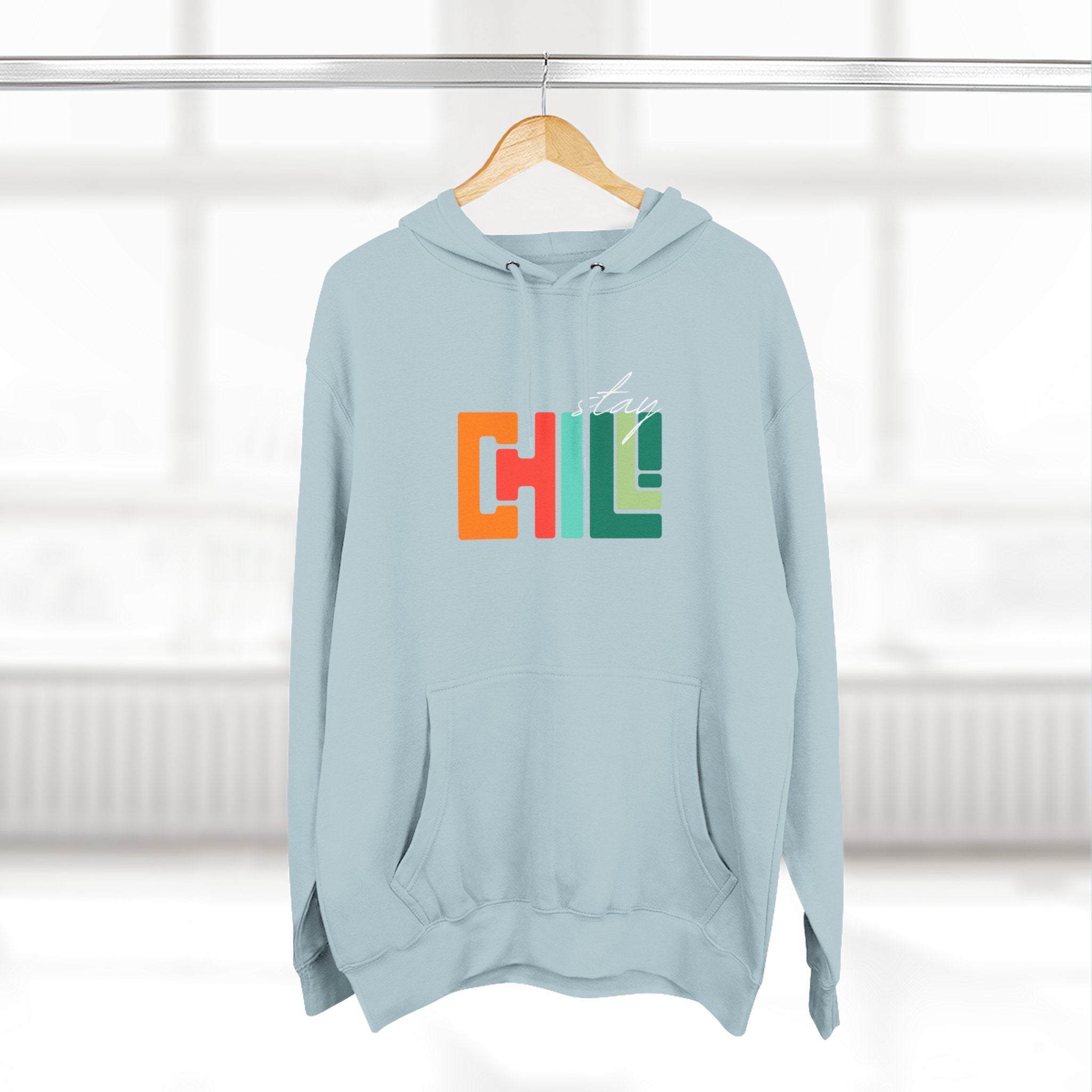 Chill Vibes Three-Panel Fleece Hoodie | Cozy Sweatshirt for Relaxation, Perfect for Gifts, Fashion, and Casual Wear