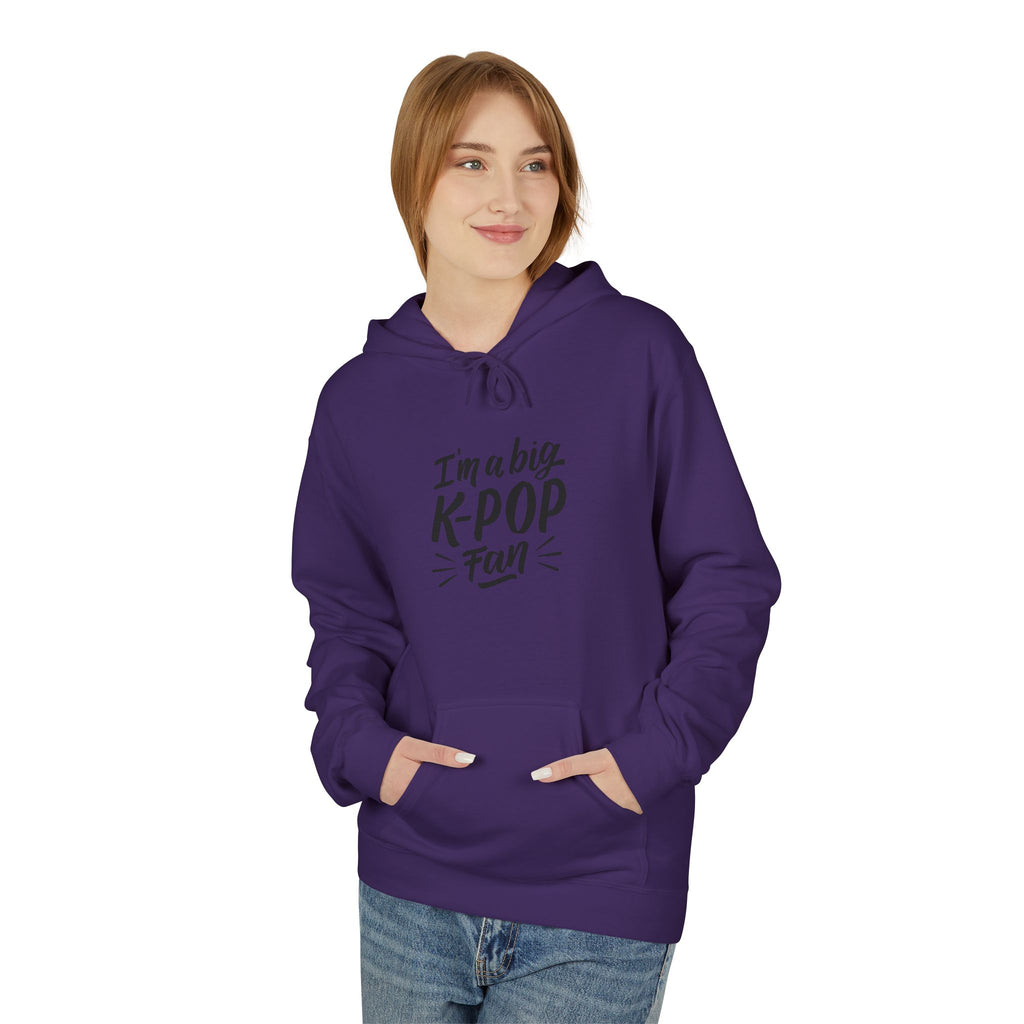 K-Pop Fleece Hoodie, Unisex Streetwear, Cozy Gift for Music Lovers, Festival Apparel, Music Concert Hoodie