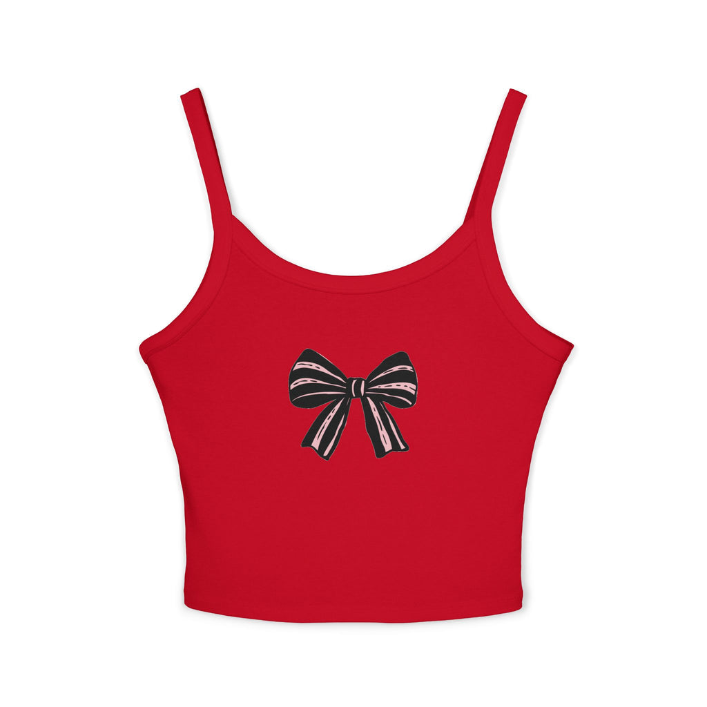 Chic Bow Design Women's Spaghetti Strap Tank Top, Casual Summer Top, Lightweight Sleepwear, Stylish Layering Piece, Gifts for Her, [...]