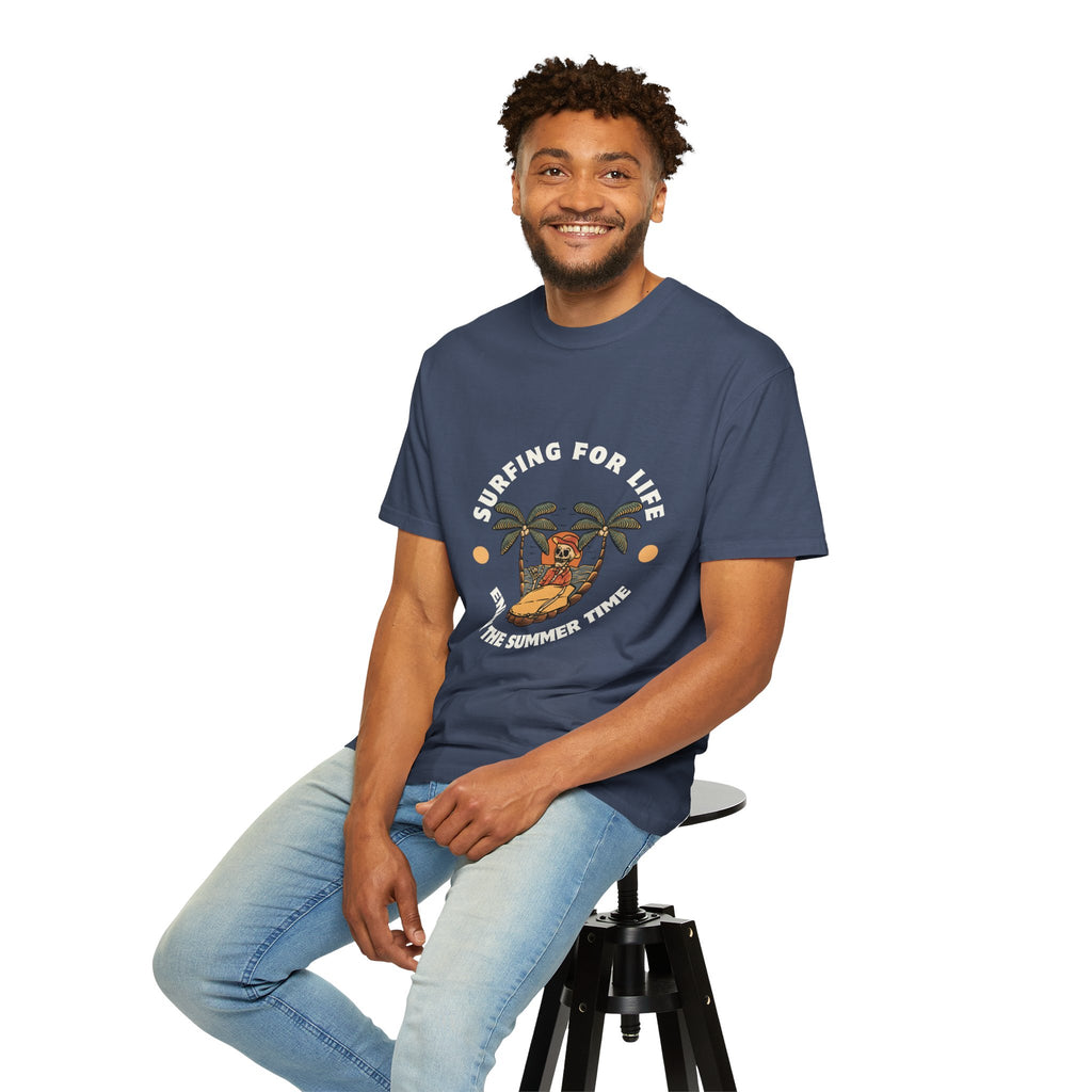 Surfing for Life T-Shirt | Vintage Summer Vibe Tee | Perfect for Beach Days, Surf Lovers, Summer Parties, Adventure Seekers