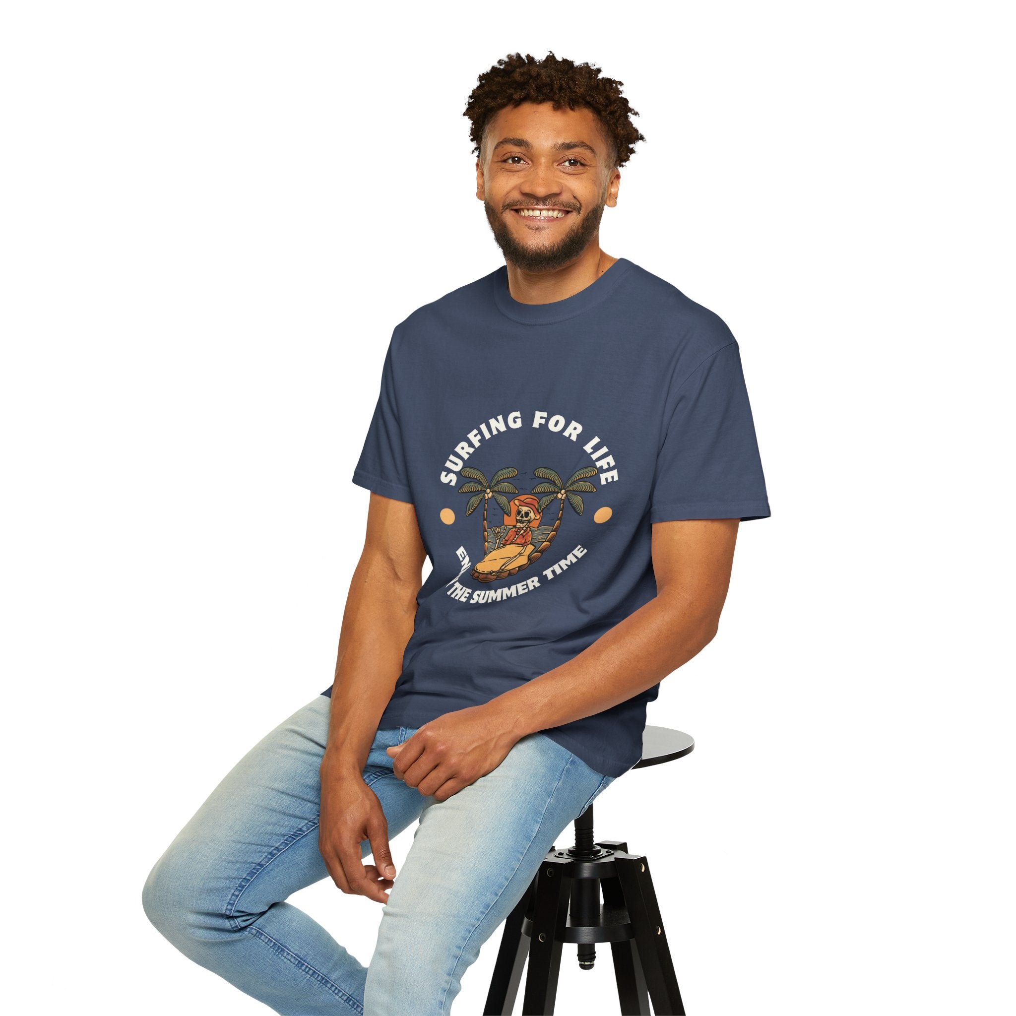 Surfing for Life T-Shirt | Vintage Summer Vibe Tee | Perfect for Beach Days, Surf Lovers, Summer Parties, Adventure Seekers