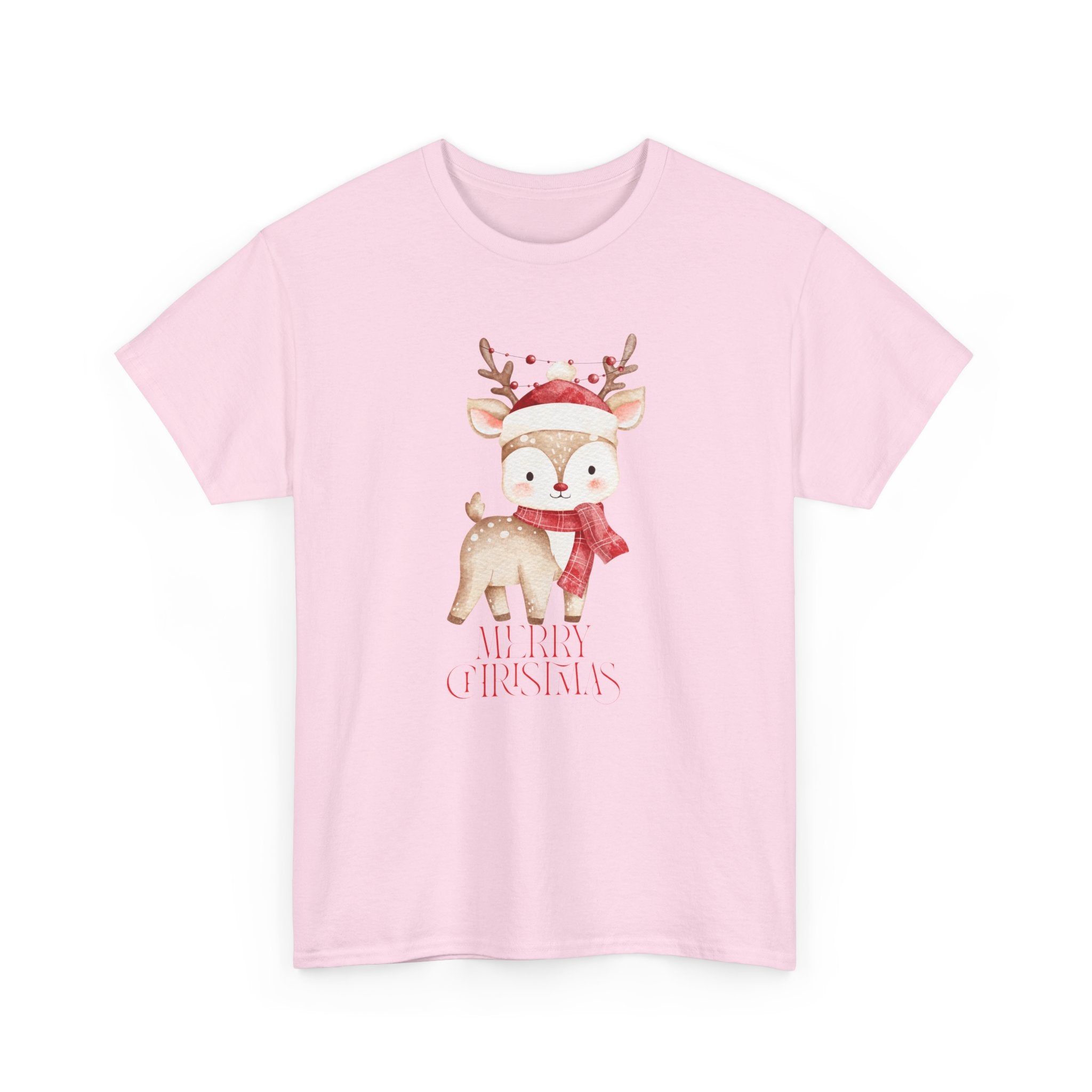 Kids' Cute Reindeer Christmas Tee – Merry Christmas Woodland Holiday Shirt