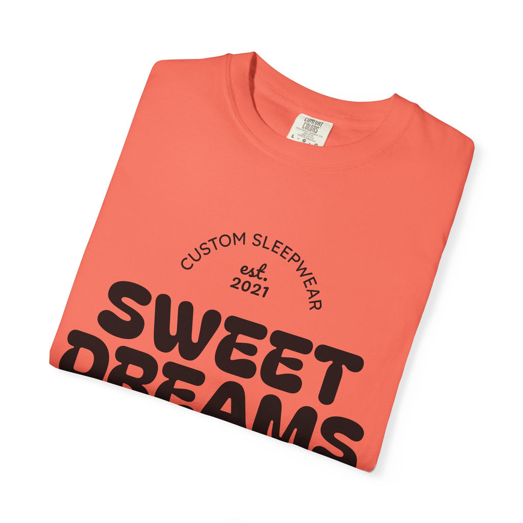 Custom Sweet Dreams T-Shirt, Unisex Sleepwear, Relaxed Fit Tee, Cozy Gift for Sleep Lovers, Lounge Wear, Dreamy Apparel