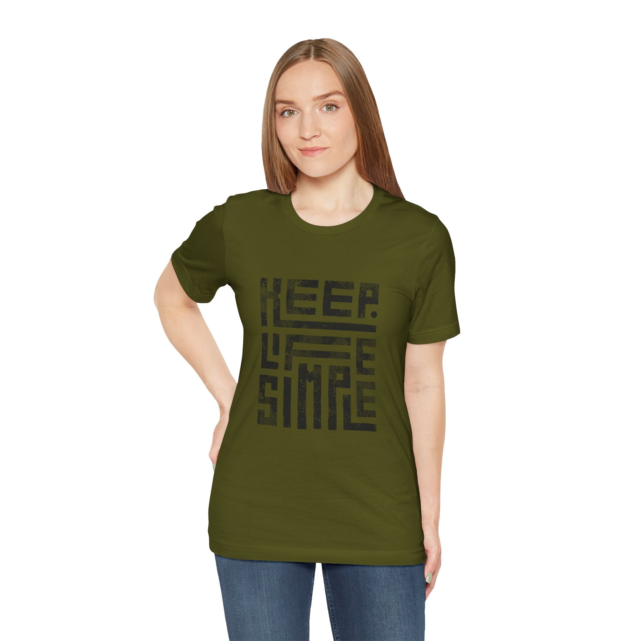 Keep Life Simple Tee | Unisex Jersey Shirt for Minimalists, Casual Wear, Everyday Fashion, Relaxed Style, Gift Idea