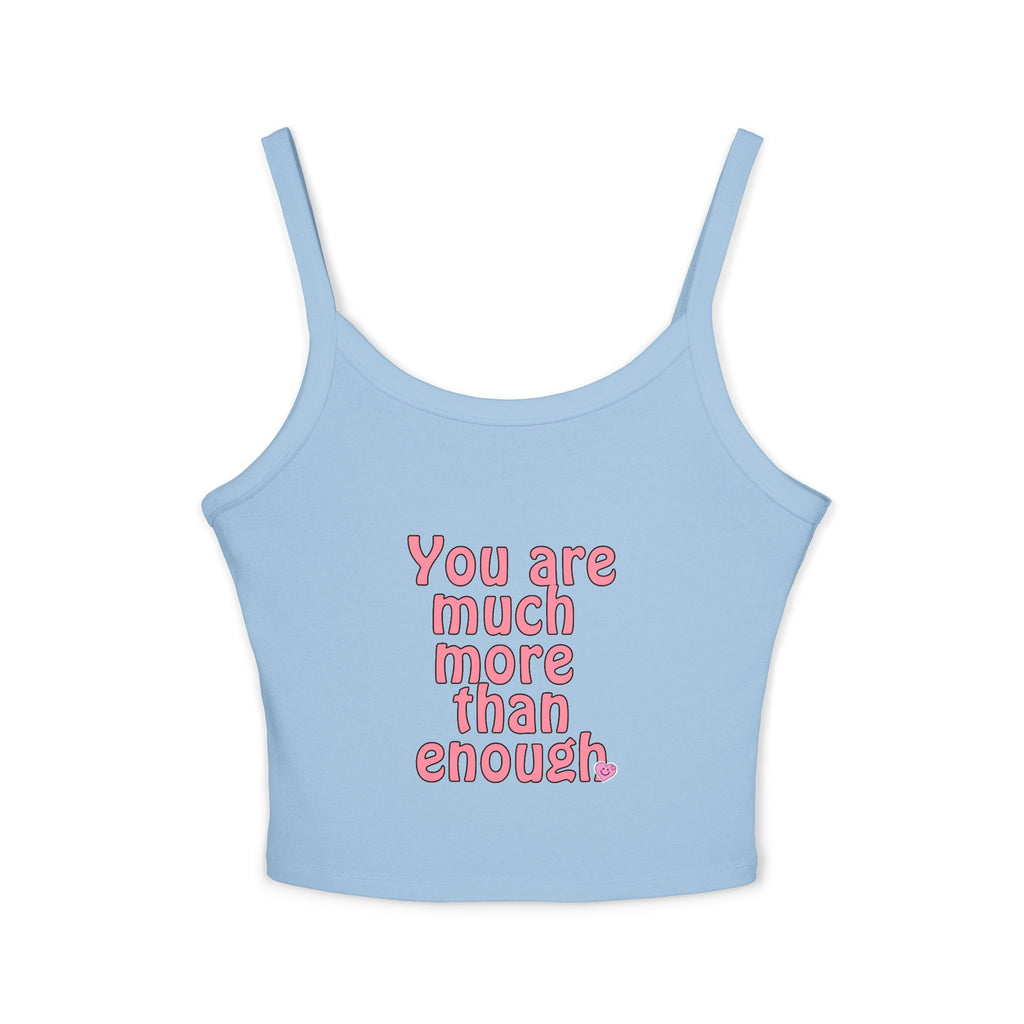 Empowering Women's Spaghetti Strap Tank Top, Motivational Crop Top, Summer Fashion, Gift for Her, Positive Affirmation Shirt, [...]