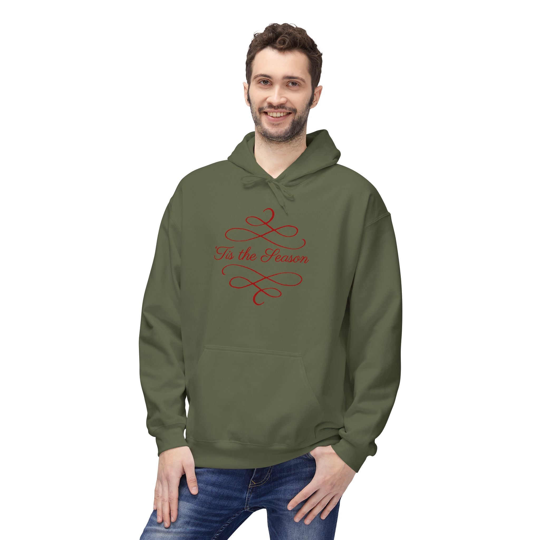 Reindeer Cheer Hoodie — "Tis the Season" Holiday Pullover