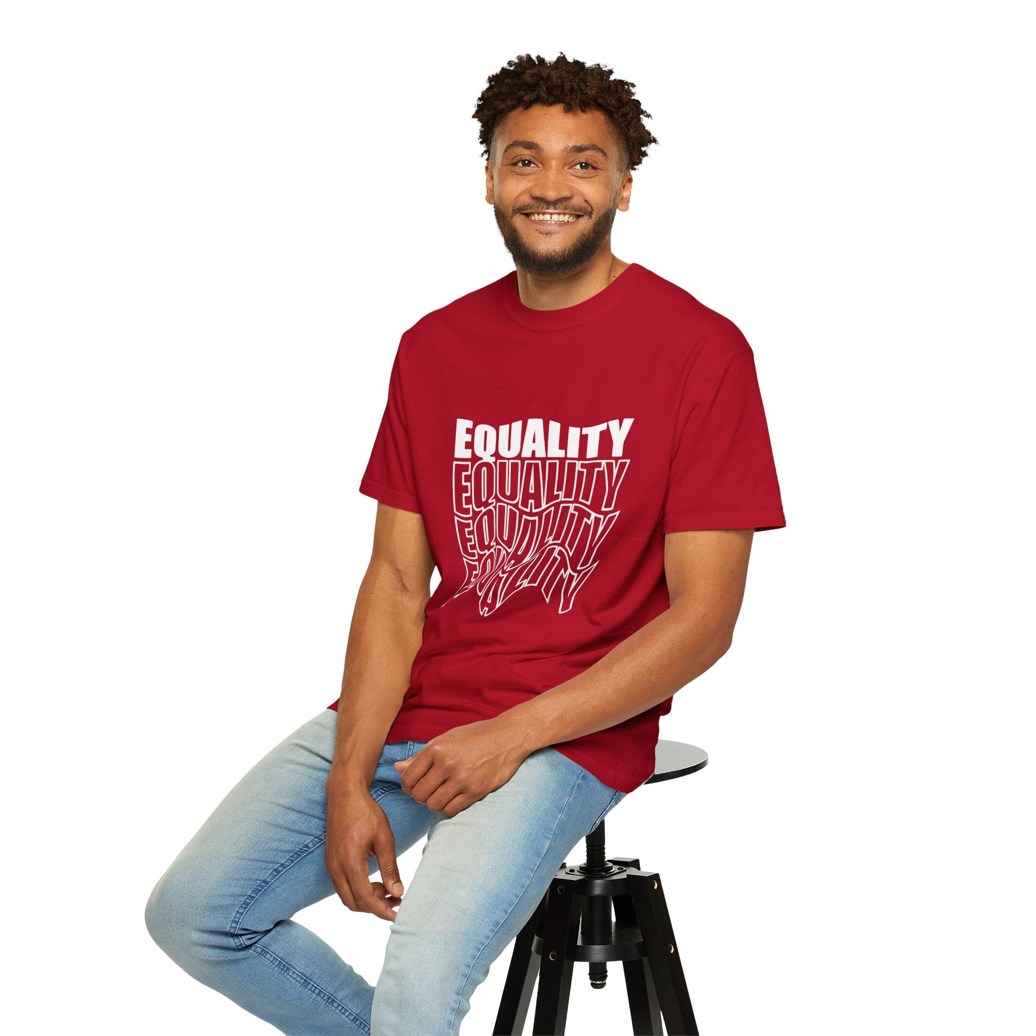 Equality Unisex Garment-Dyed T-shirt | Bold Statement Tee, LGBTQ+ Pride Apparel, Casual Wear, Gift for Activists, Equality Awareness