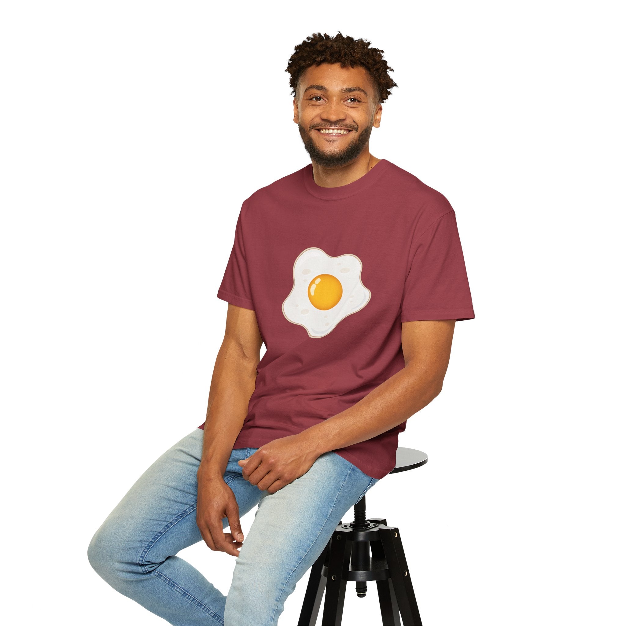 Whimsical Egg Graphic T-Shirt, Funny Food Tee, Breakfast Lover Gift, Unisex Tee for Foodies, Cute Egg Design Shirt