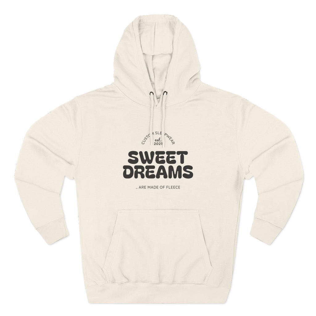 Cozy Sweet Dreams Hoodie, Fleece Pullover for Relaxation, Gift for Dreamers, Perfect for Sleepovers, Casual Wear
