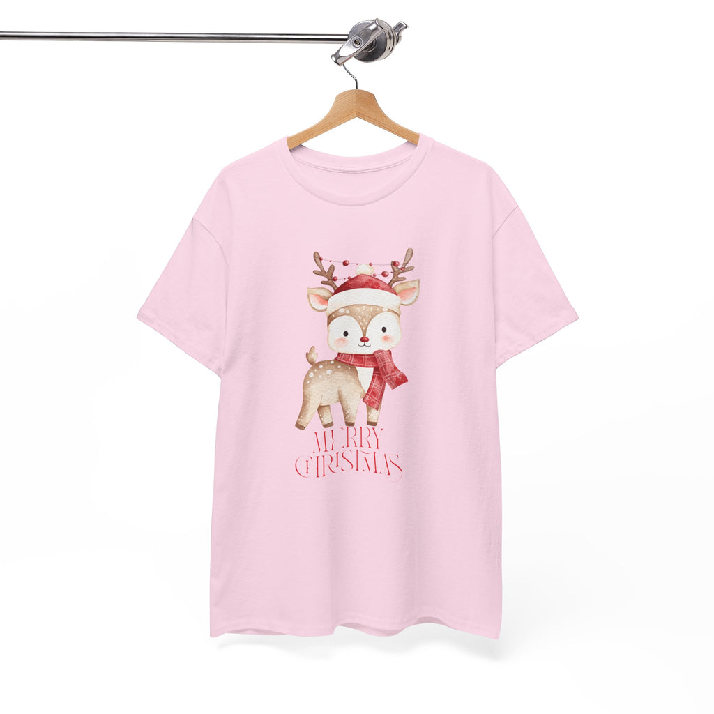 Kids' Cute Reindeer Christmas Tee – Merry Christmas Woodland Holiday Shirt