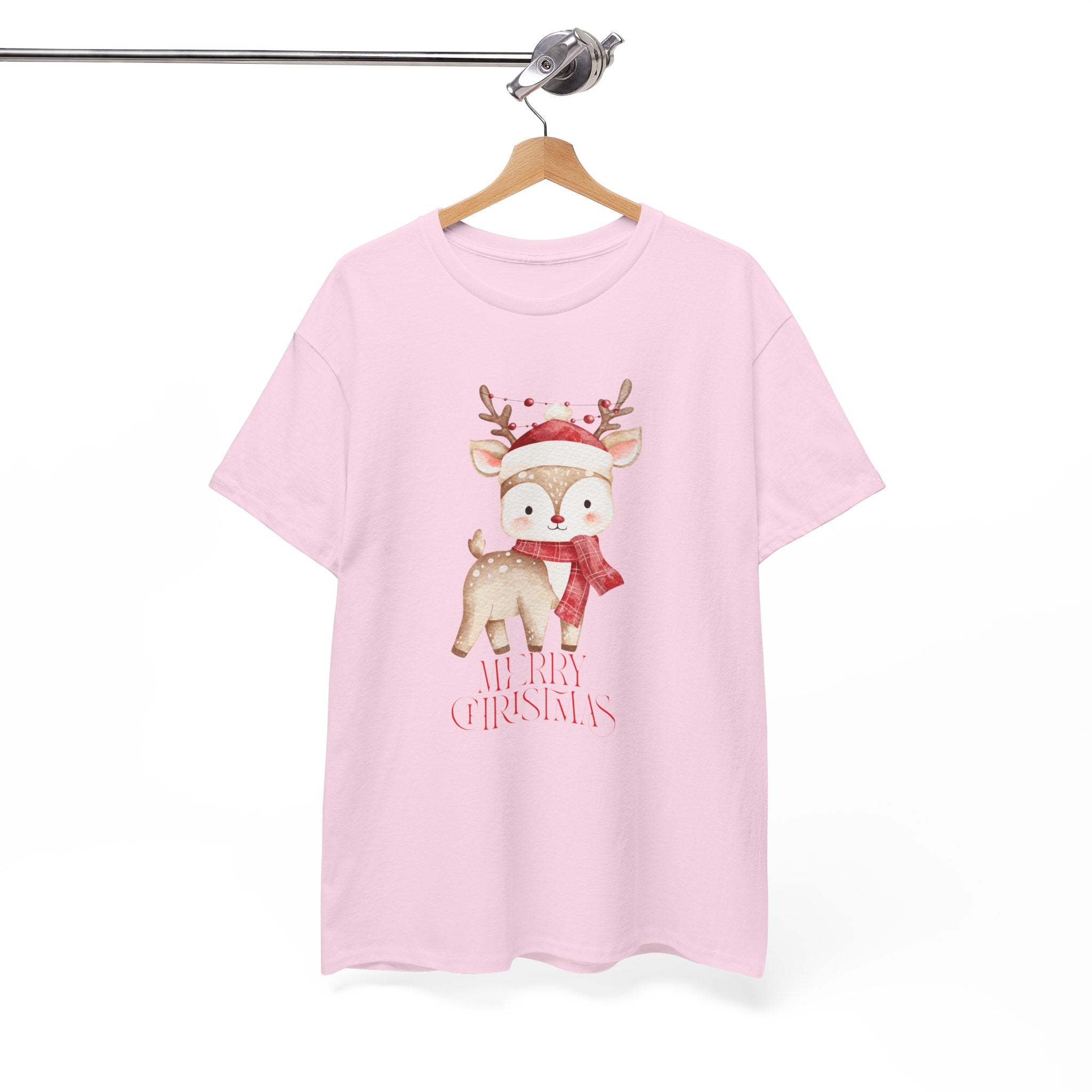 Kids' Cute Reindeer Christmas Tee – Merry Christmas Woodland Holiday Shirt