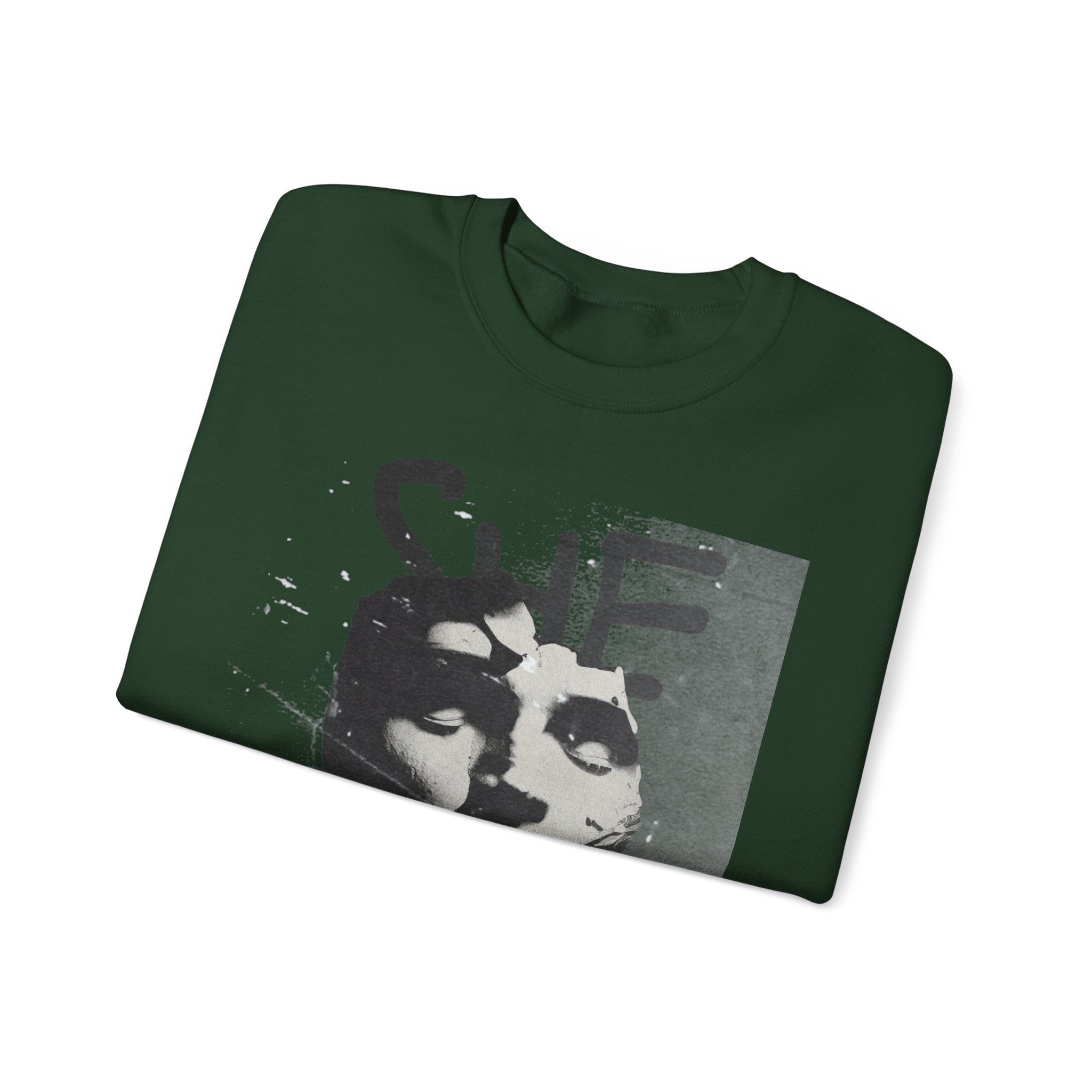 Artistic Unisex Crewneck Sweatshirt - SHE ART Graphic, Cozy Fashion, Bold Statement Piece, Gift for Creatives, Everyday Wear