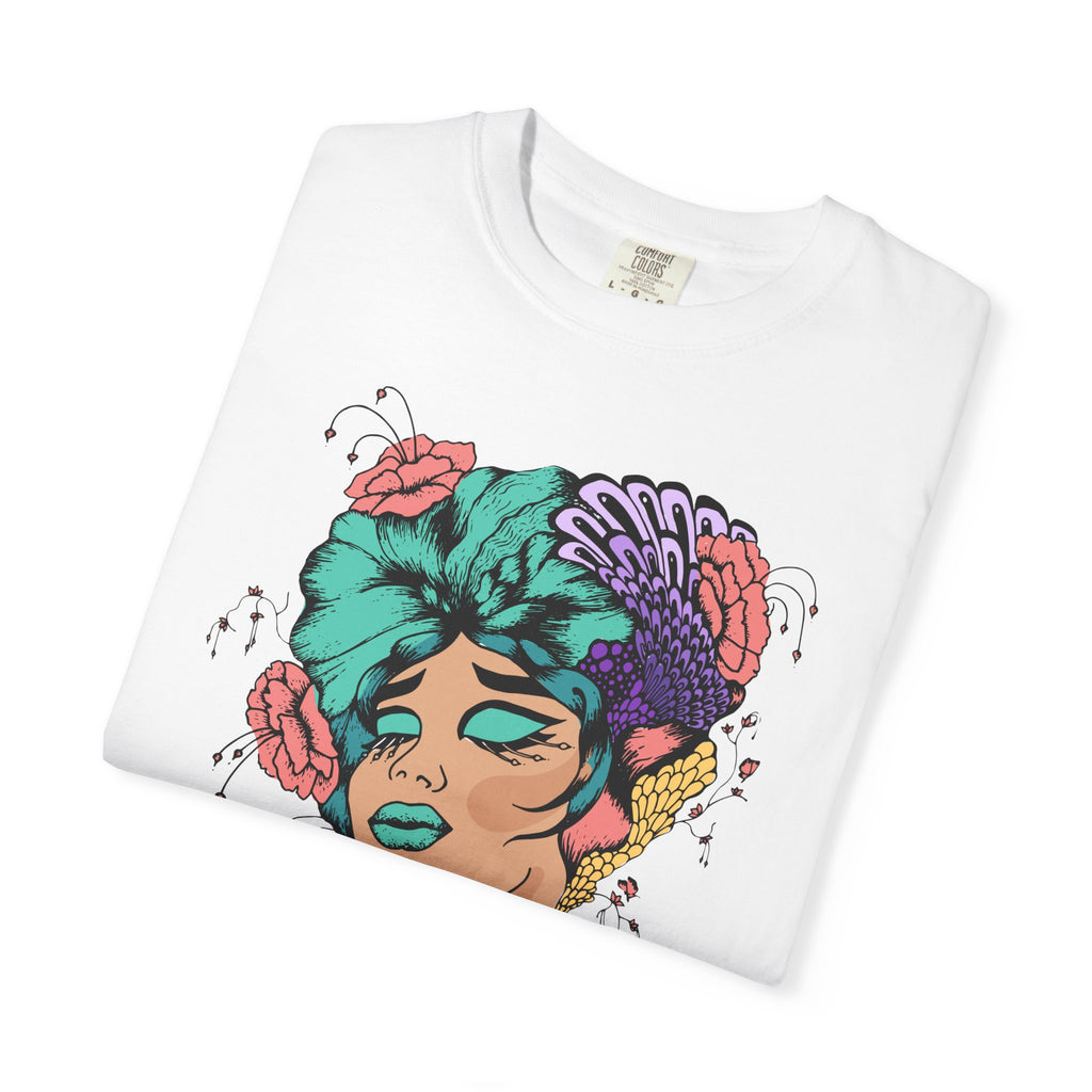 Floral Fantasy T-Shirt | Artistic Graphic Tee for Nature Lovers, Unique Gift, Casual Wear, Eco-Friendly Fashion