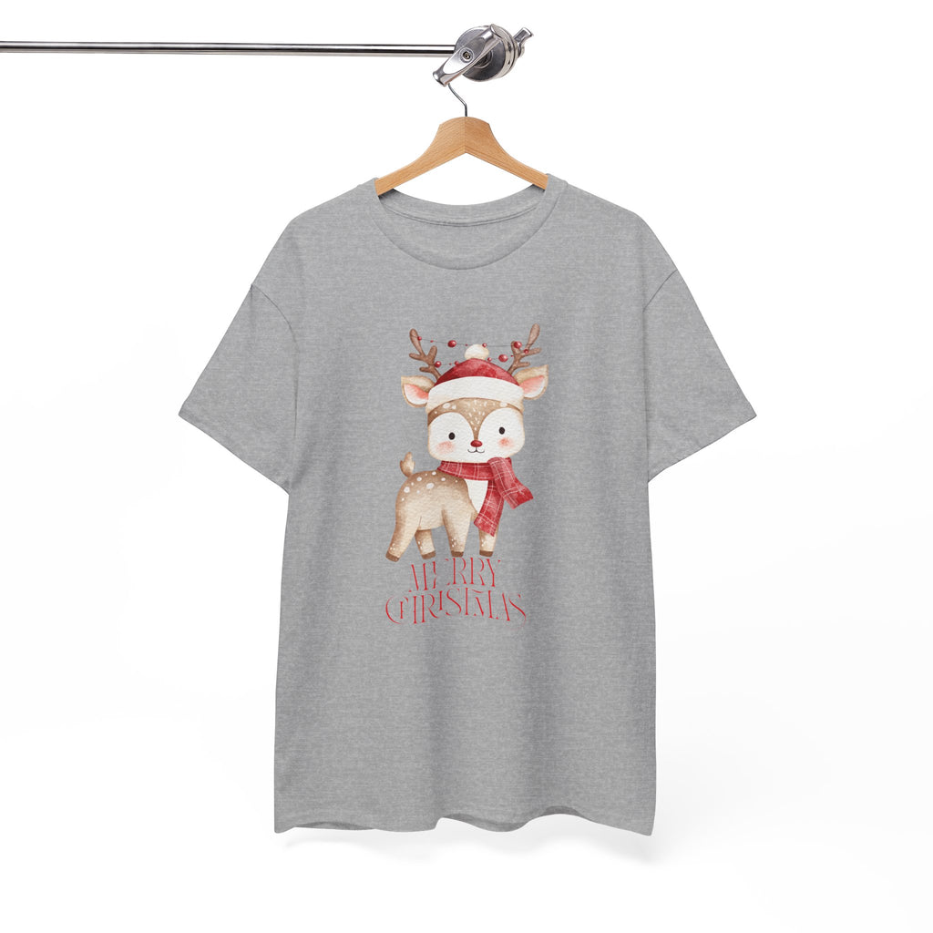 Kids' Cute Reindeer Christmas Tee – Merry Christmas Woodland Holiday Shirt