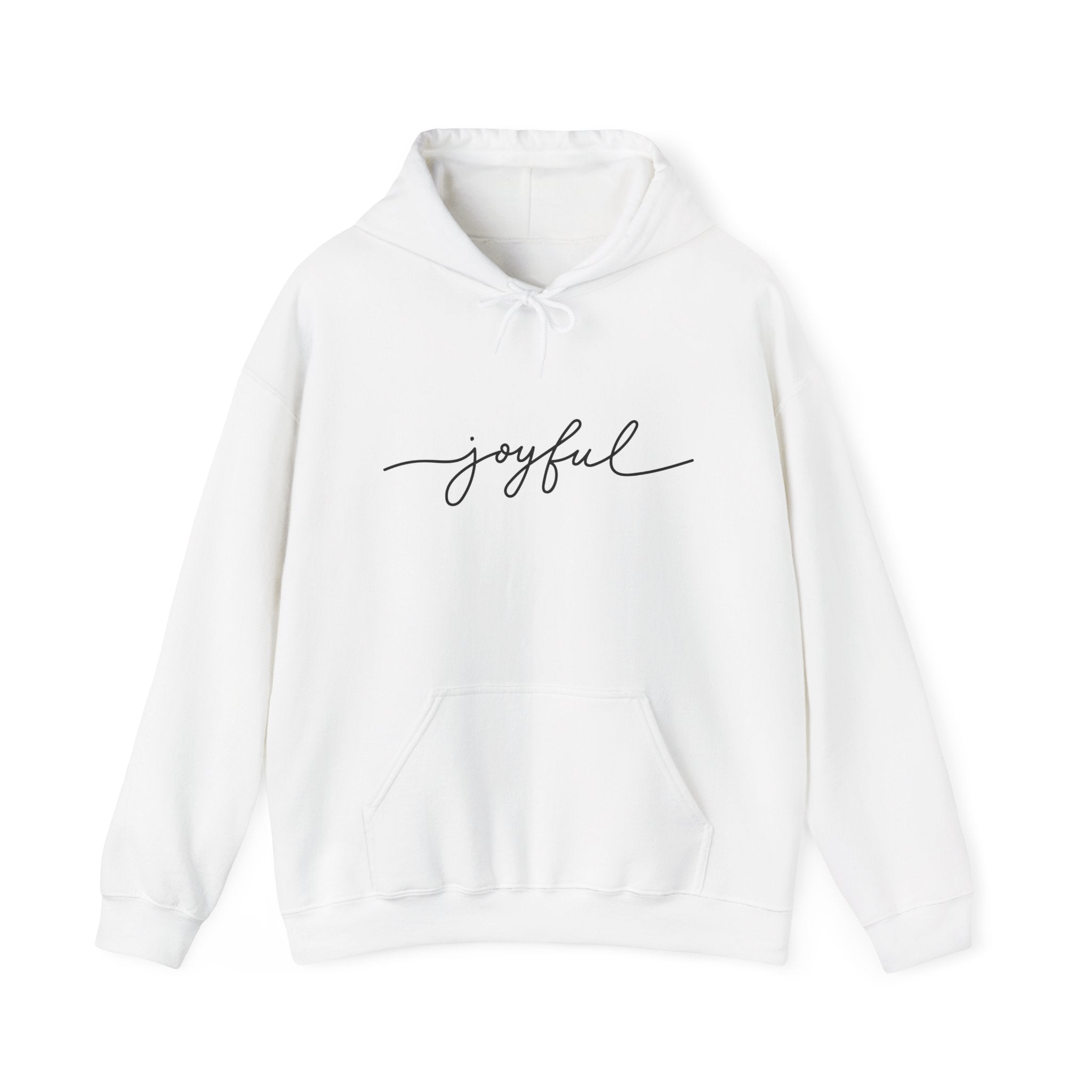 Joyful Hoodie for Comfort and Cheer, Unisex Sweatshirt for Gifts, Everyday Wear, Cozy Handmade Apparel, Celebration Outfit, Relaxed Style