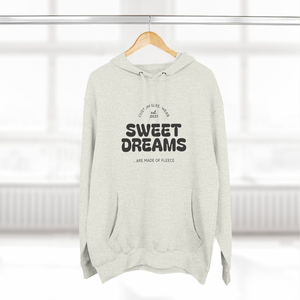 Cozy Sweet Dreams Hoodie, Fleece Pullover for Relaxation, Gift for Dreamers, Perfect for Sleepovers, Casual Wear