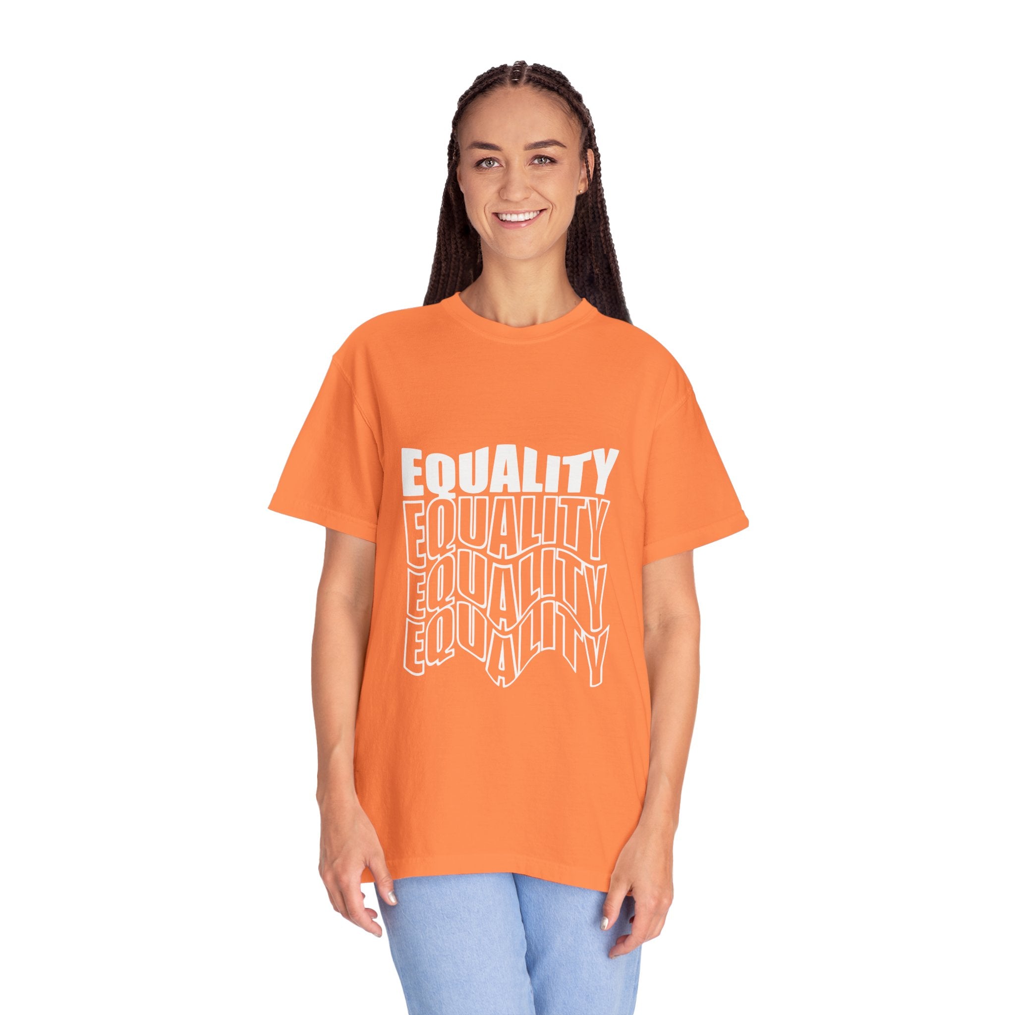 Equality Unisex Garment-Dyed T-shirt | Bold Statement Tee, LGBTQ+ Pride Apparel, Casual Wear, Gift for Activists, Equality Awareness