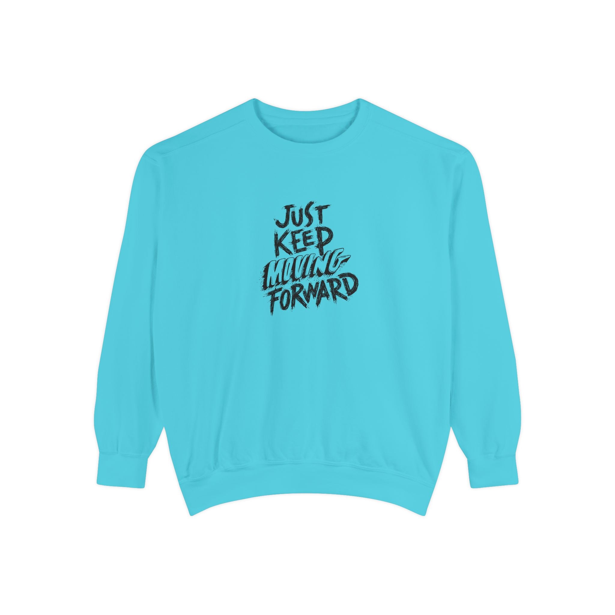Motivational Sweatshirt - Just Keep Moving Forward, Unisex Garment-Dyed Crewneck, Cozy Gift, Inspirational Apparel, Perfect for Every [...]