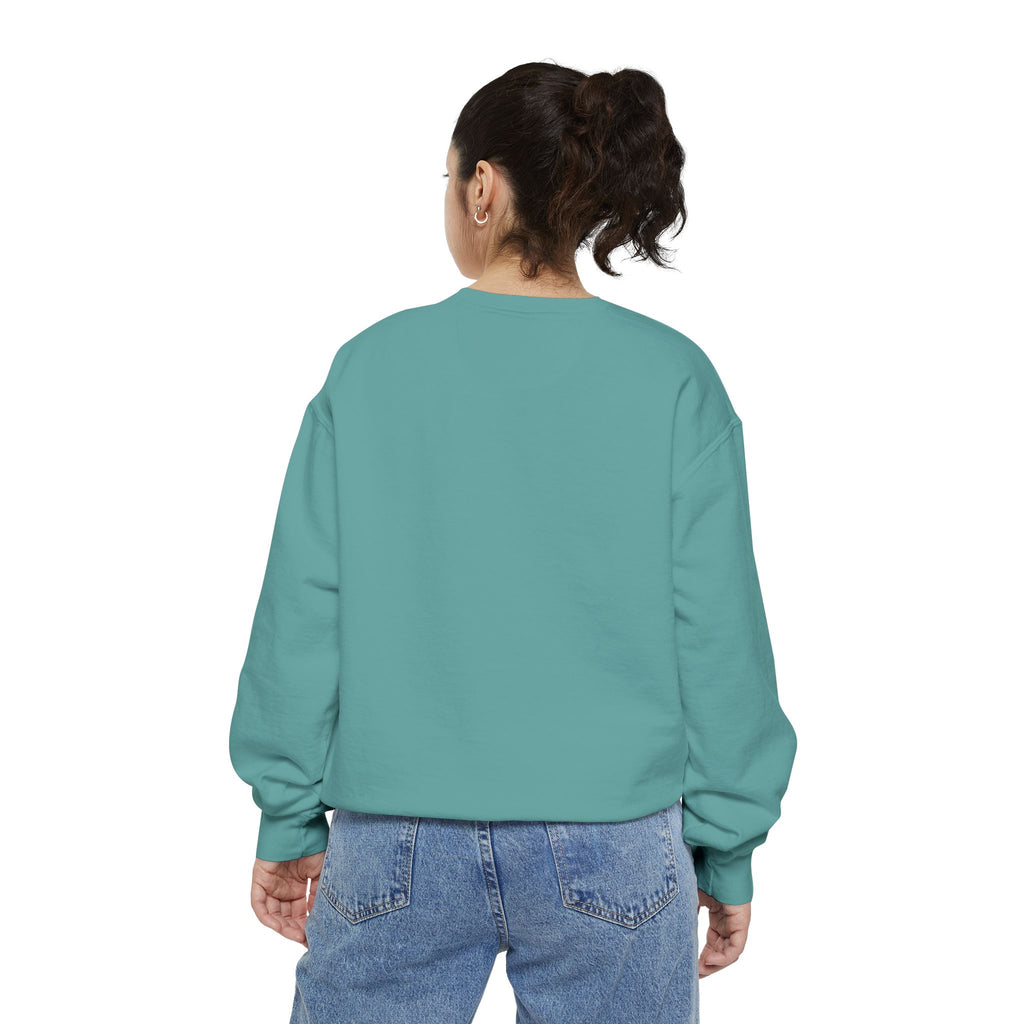 Sunny Days Ahead Unisex Garment-Dyed Sweatshirt, Cozy Pullover, Casual Outfit, Spring Fashion, Gift for Friends