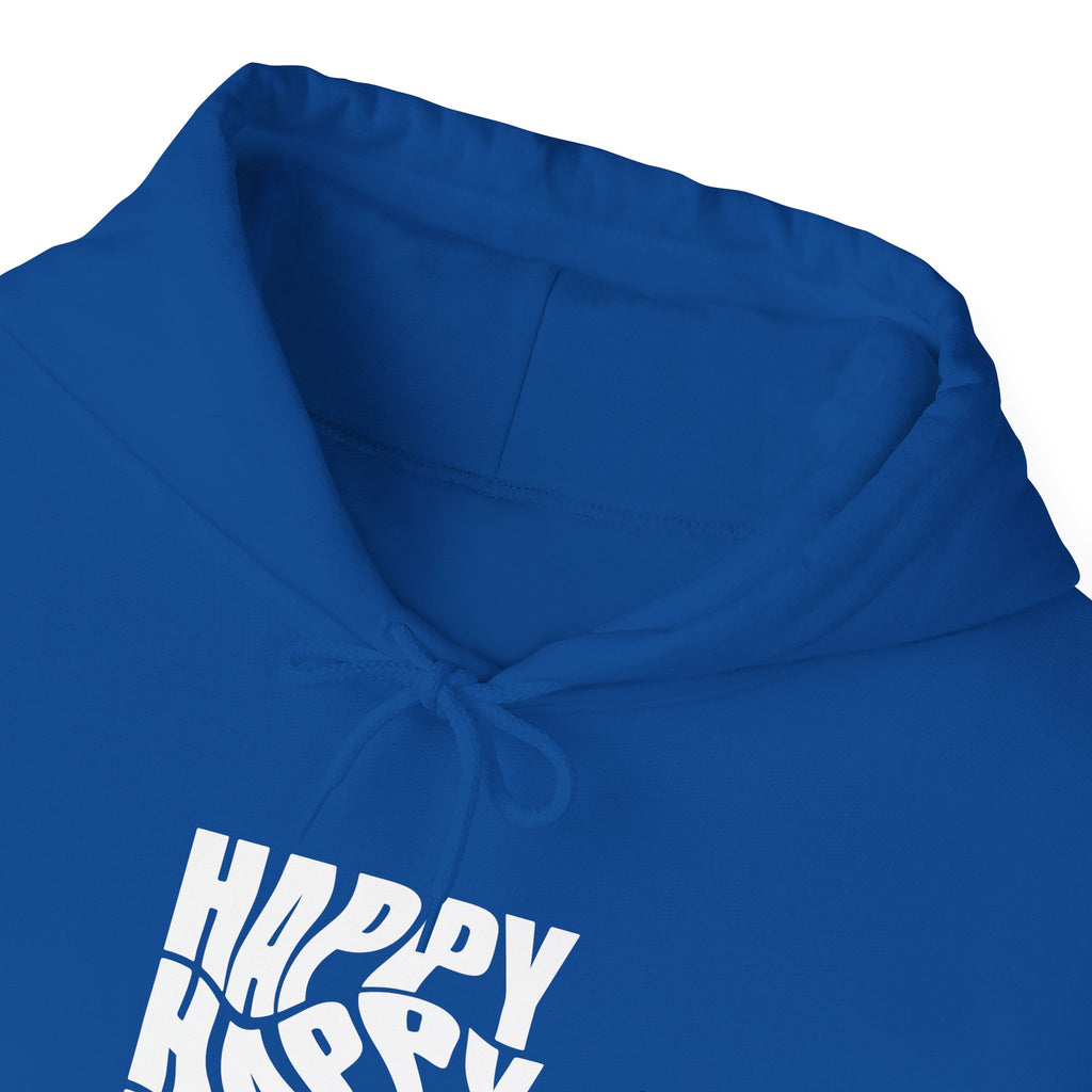 Happy Vibe Unisex Hoodie, Cozy Sweatshirt, Gift for Friends, Casual Wear, Birthday Gift, Everyday Comfort