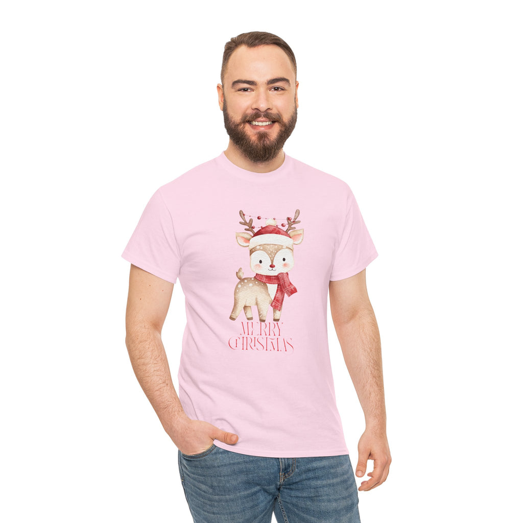 Kids' Cute Reindeer Christmas Tee – Merry Christmas Woodland Holiday Shirt