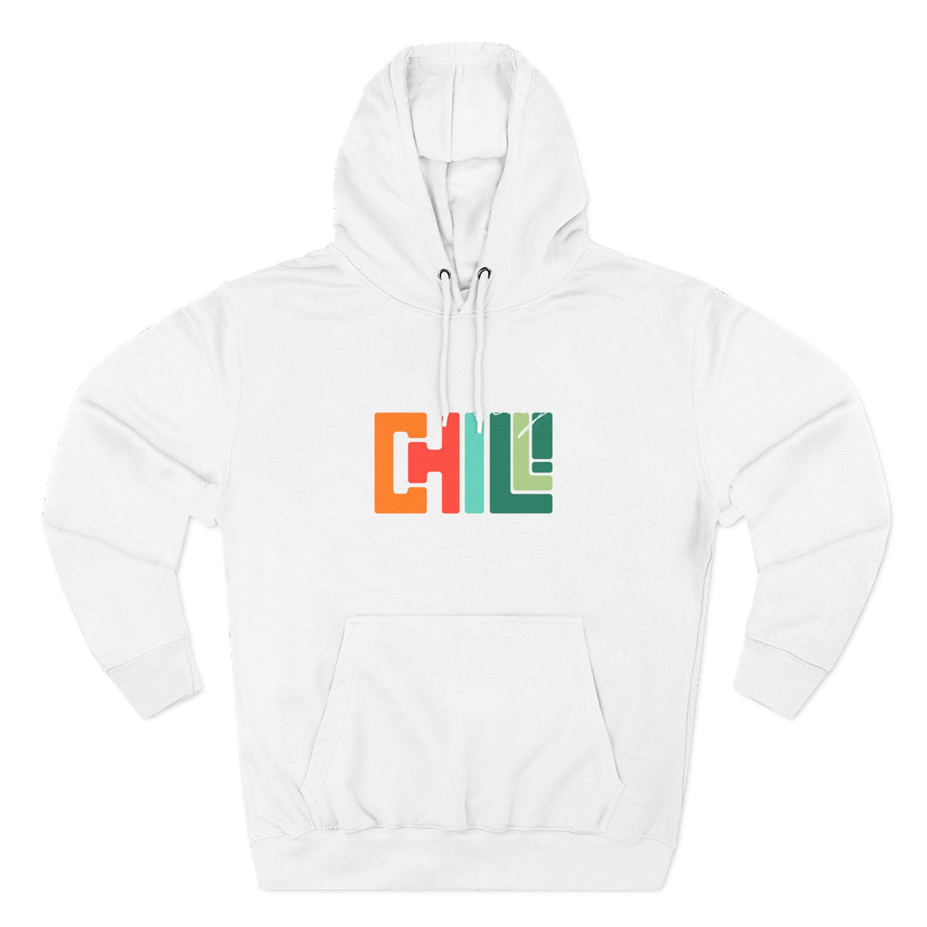 Chill Vibes Three-Panel Fleece Hoodie | Cozy Sweatshirt for Relaxation, Perfect for Gifts, Fashion, and Casual Wear