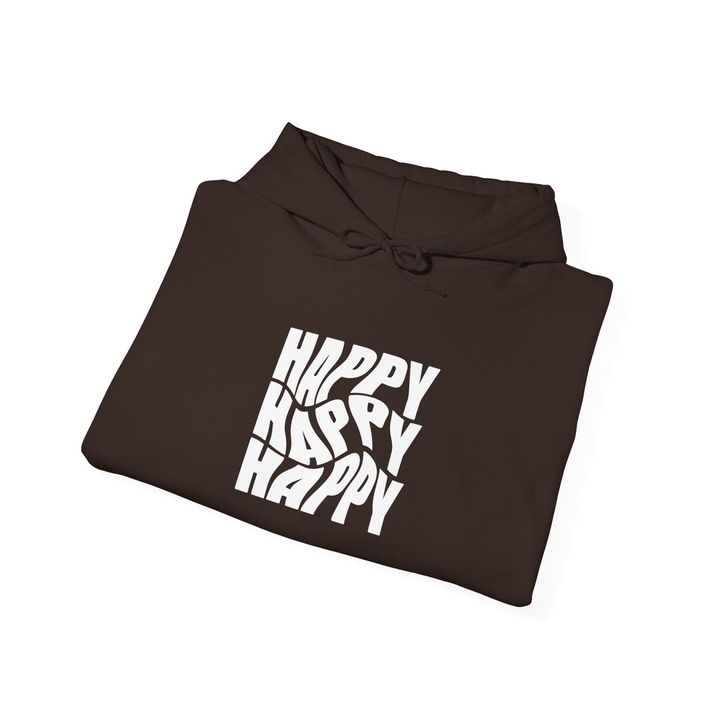 Happy Vibe Unisex Hoodie, Cozy Sweatshirt, Gift for Friends, Casual Wear, Birthday Gift, Everyday Comfort