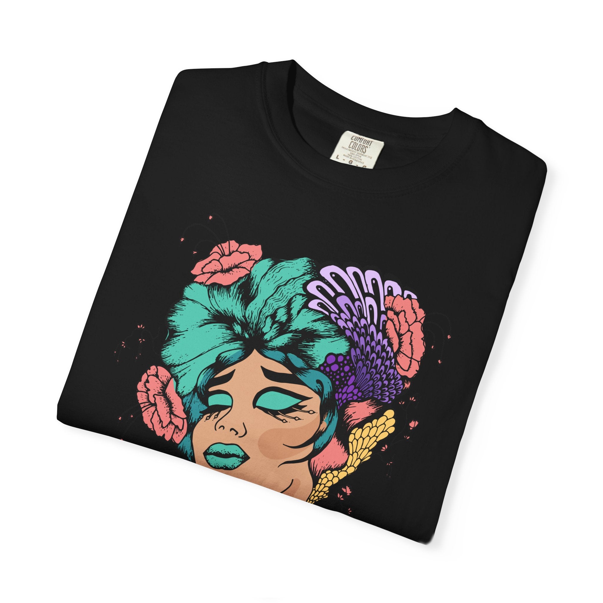Floral Fantasy T-Shirt | Artistic Graphic Tee for Nature Lovers, Unique Gift, Casual Wear, Eco-Friendly Fashion