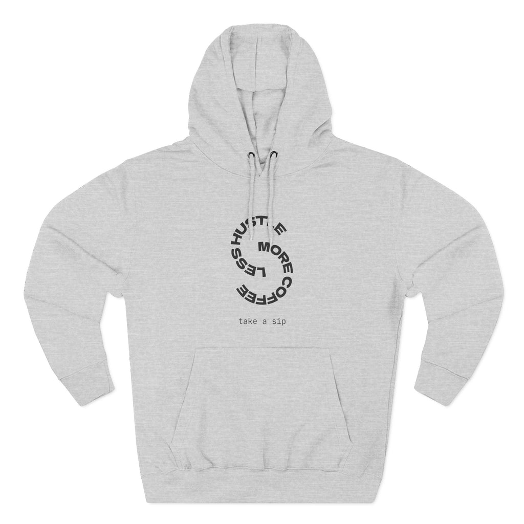 Cozy Coffee Lover's Hoodie, Fleece Sweatshirt, Relaxed Casual Wear, Gift for Coffee Enthusiasts, Perfect for Winter