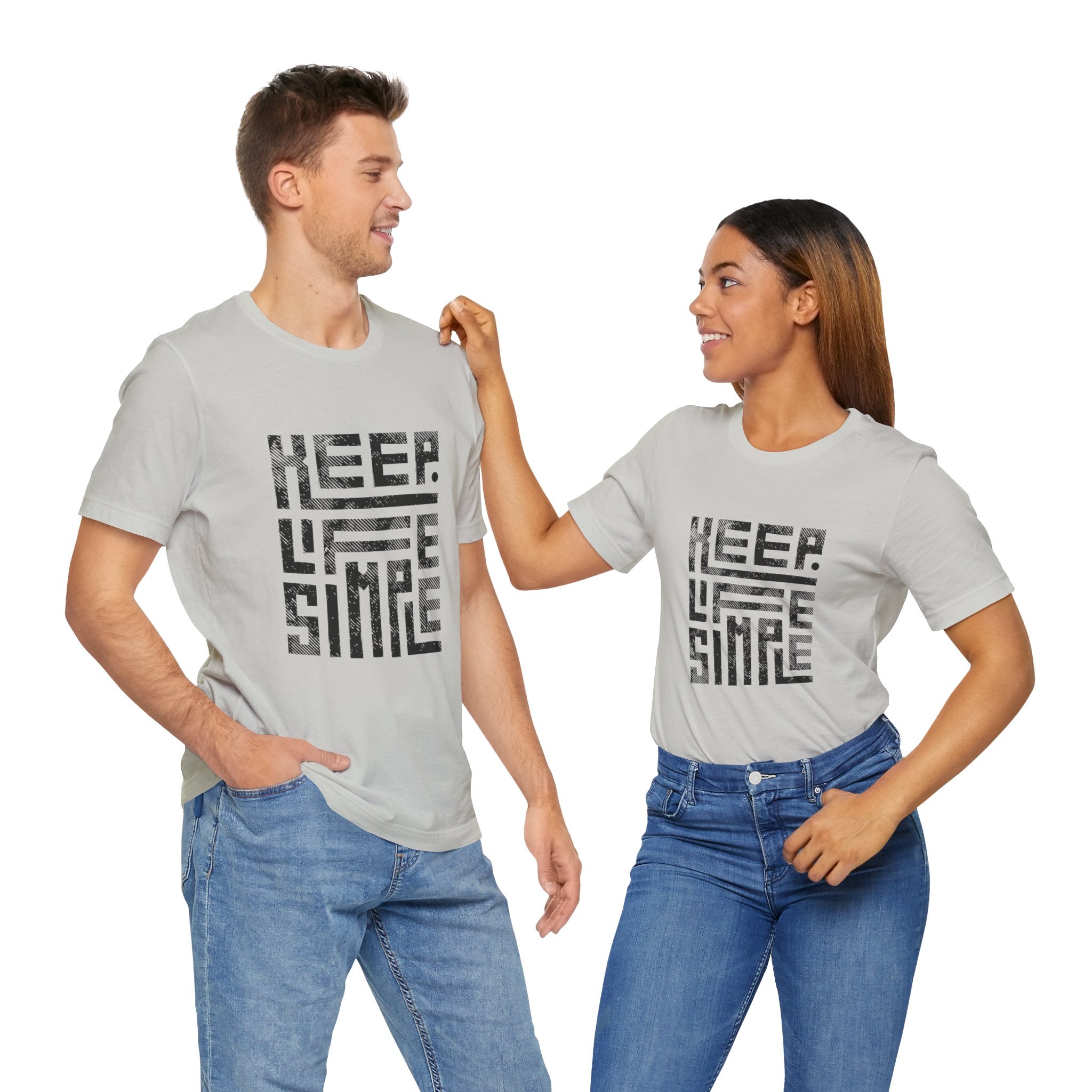 Keep Life Simple Tee | Unisex Jersey Shirt for Minimalists, Casual Wear, Everyday Fashion, Relaxed Style, Gift Idea